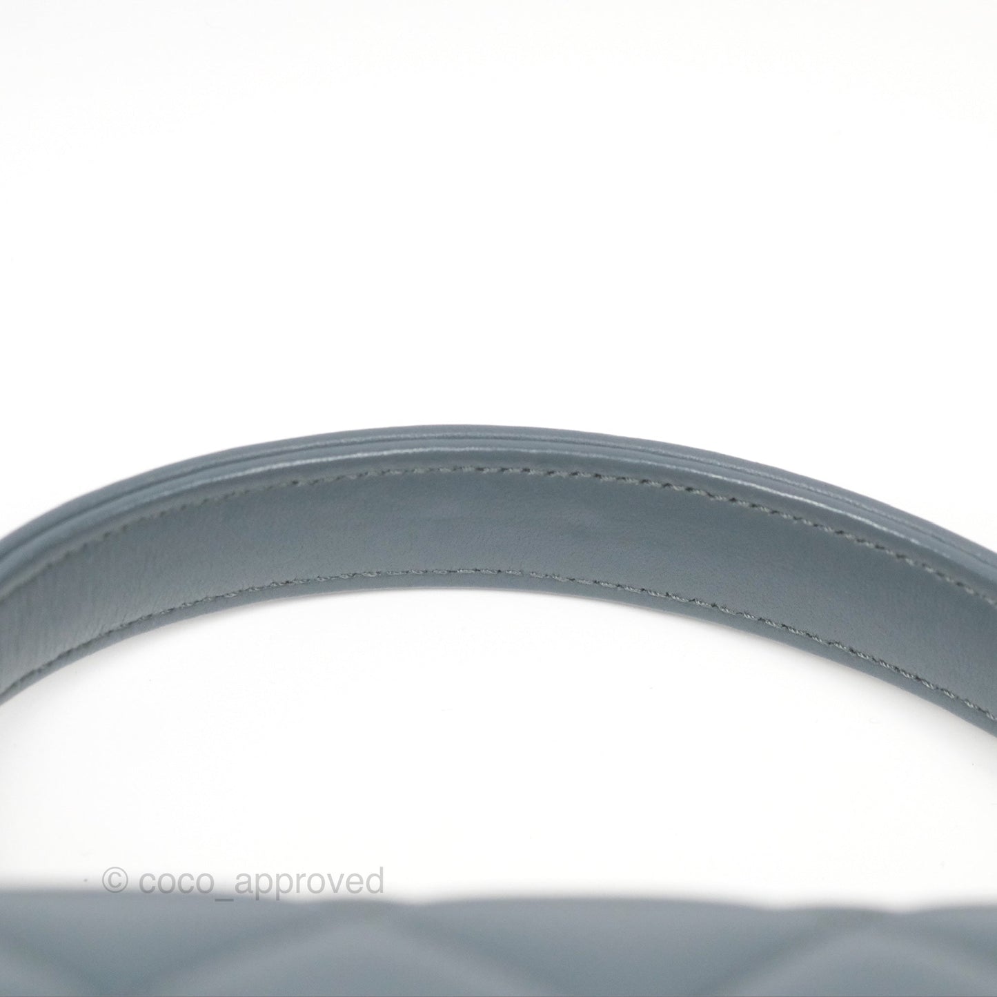 Chanel Small Trendy CC Grey Blue Lambskin Gold Hardware