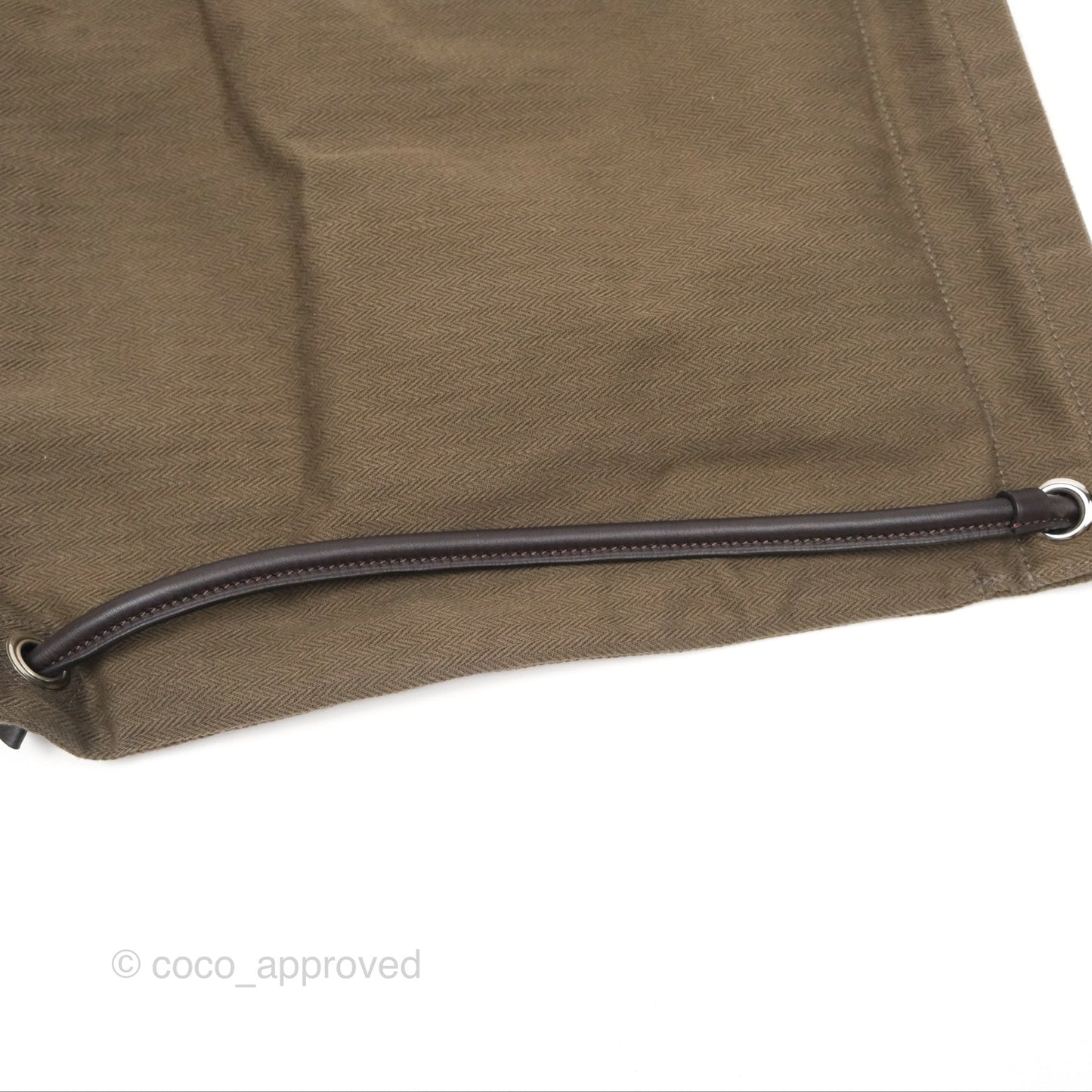 Hermès 2-way Maline Bag Khaki Canvas