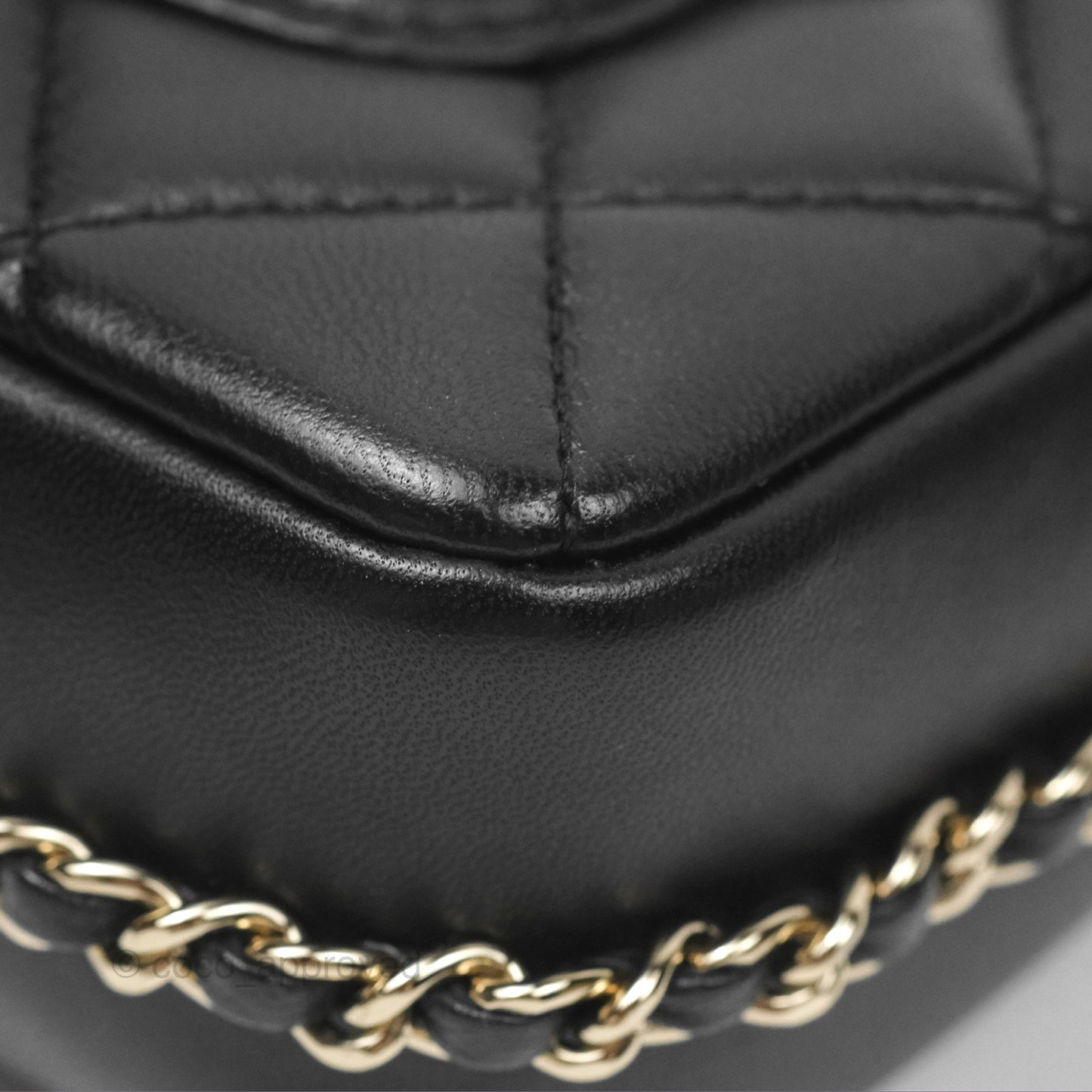 Chanel Small My Precious Flap Black Lambskin Gold Hardware