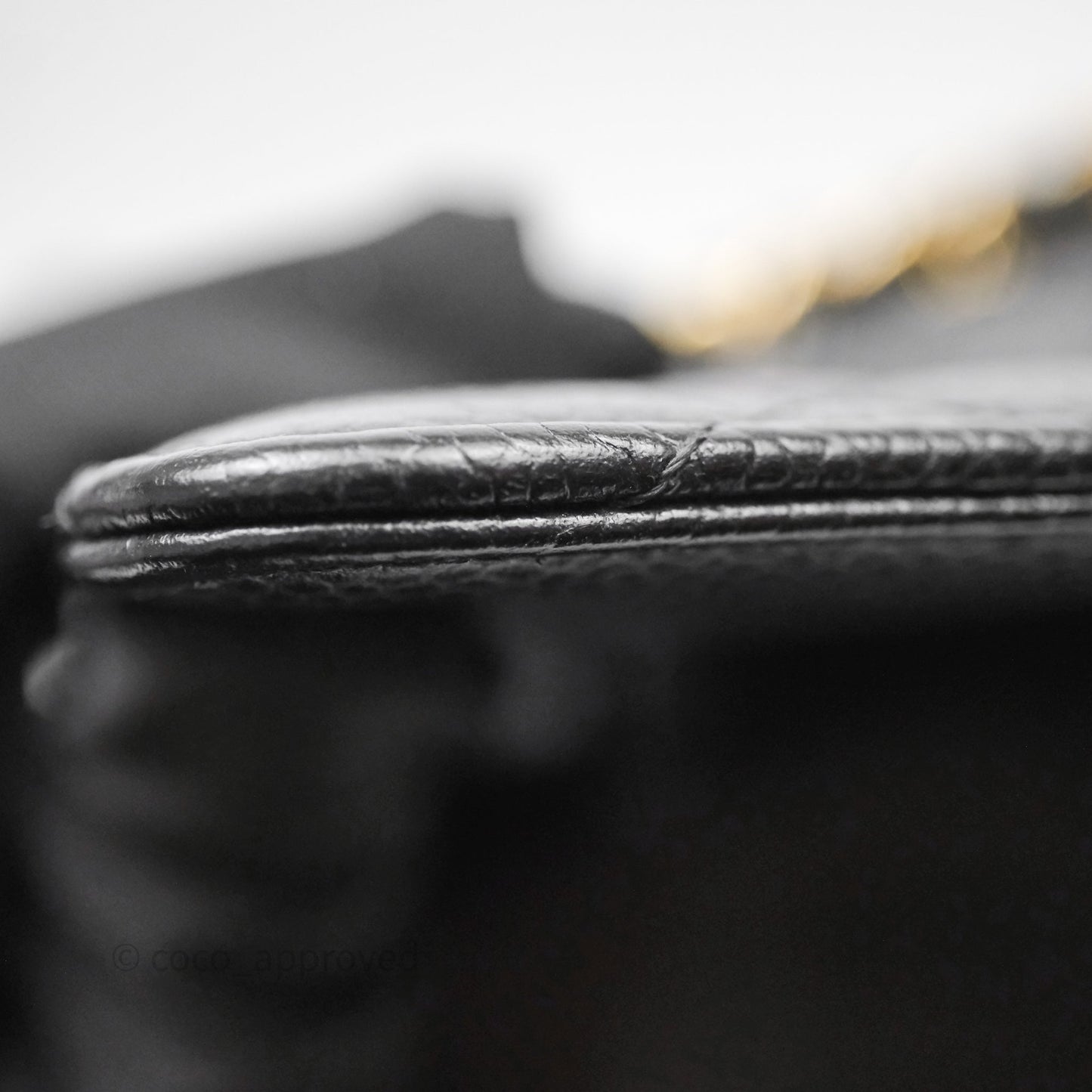 Chanel Classic M/L Medium Flap Quilted Black Caviar Gold Hardware