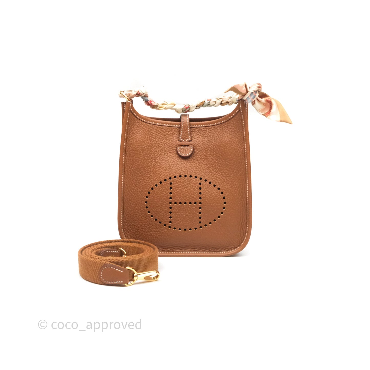 Hermès Mini Evelyne 16 Amazone Gold 37 Clemence Gold Hardware