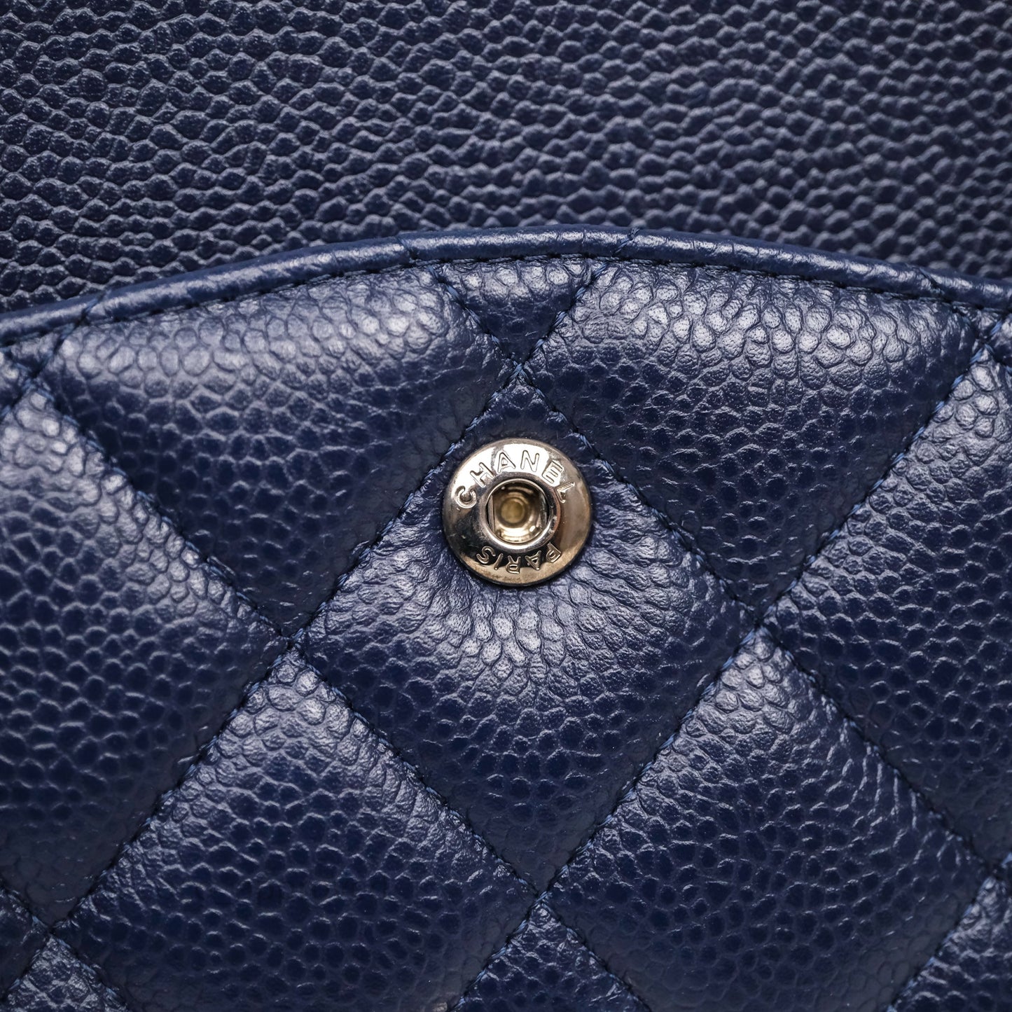 Chanel Jumbo Double Flap Navy Caviar Silver Hardware⁣⁣