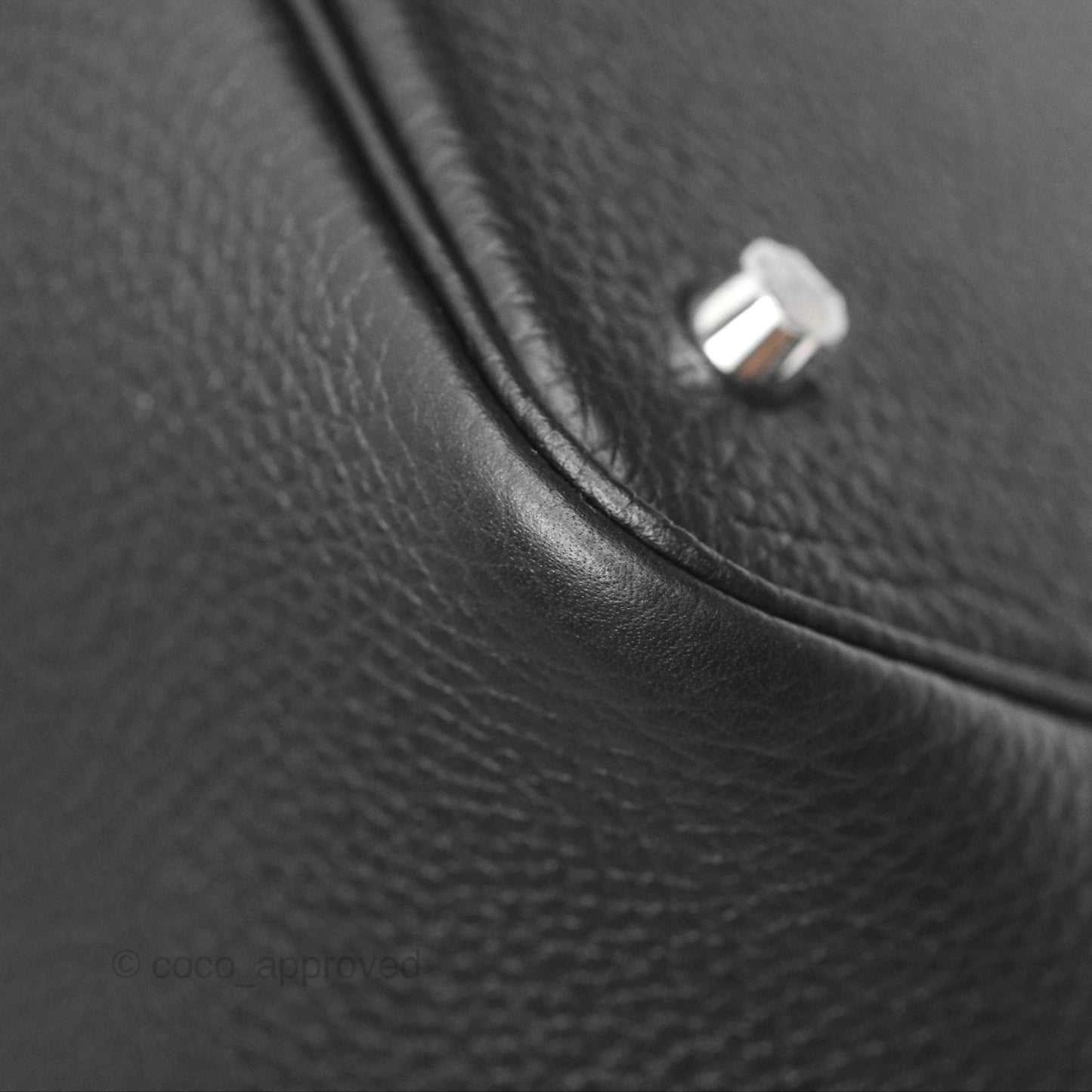 Hermès Picotin 22 Stitch Black Clemence Palladium Hardware