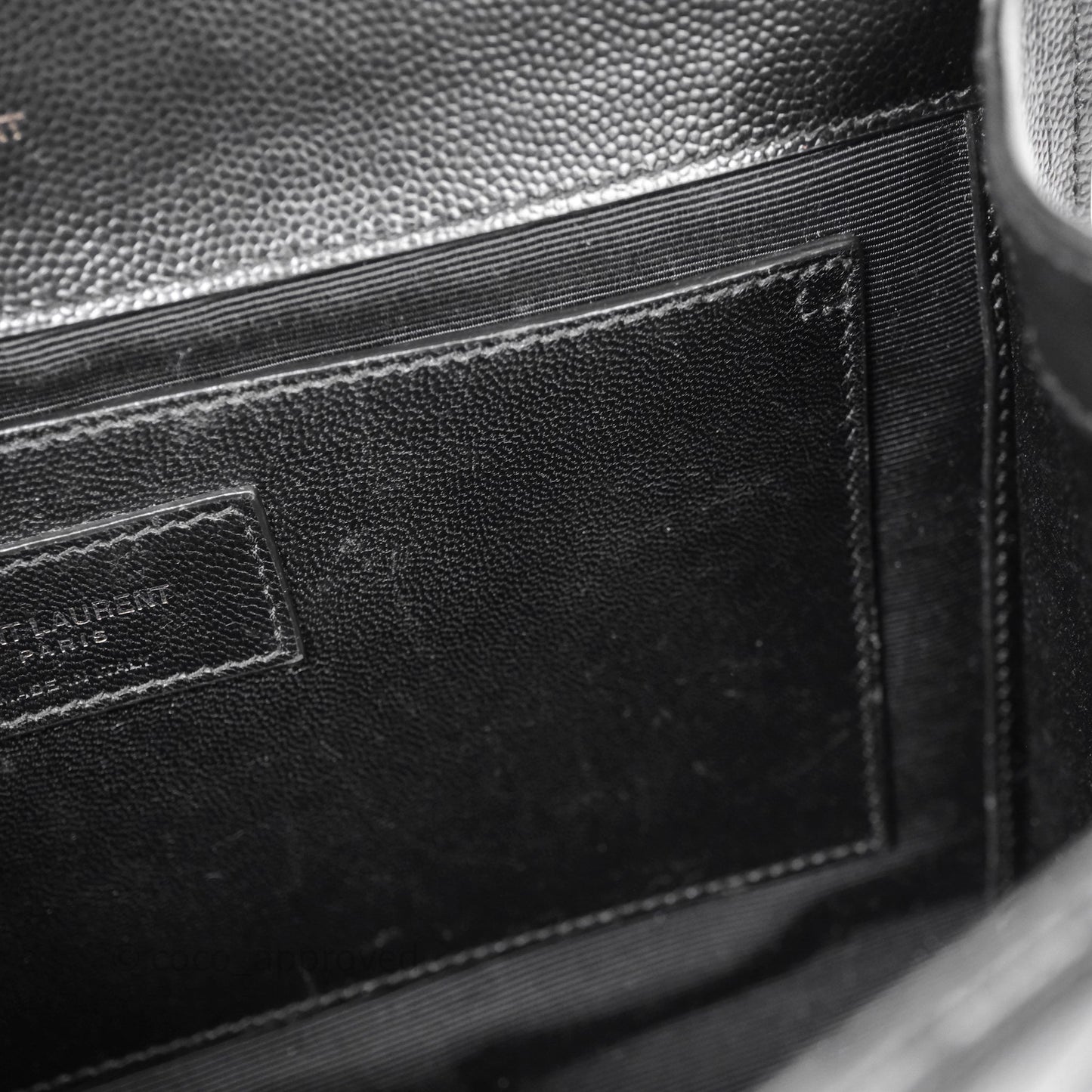 Saint Laurent Envelope Medium So Black Caviar