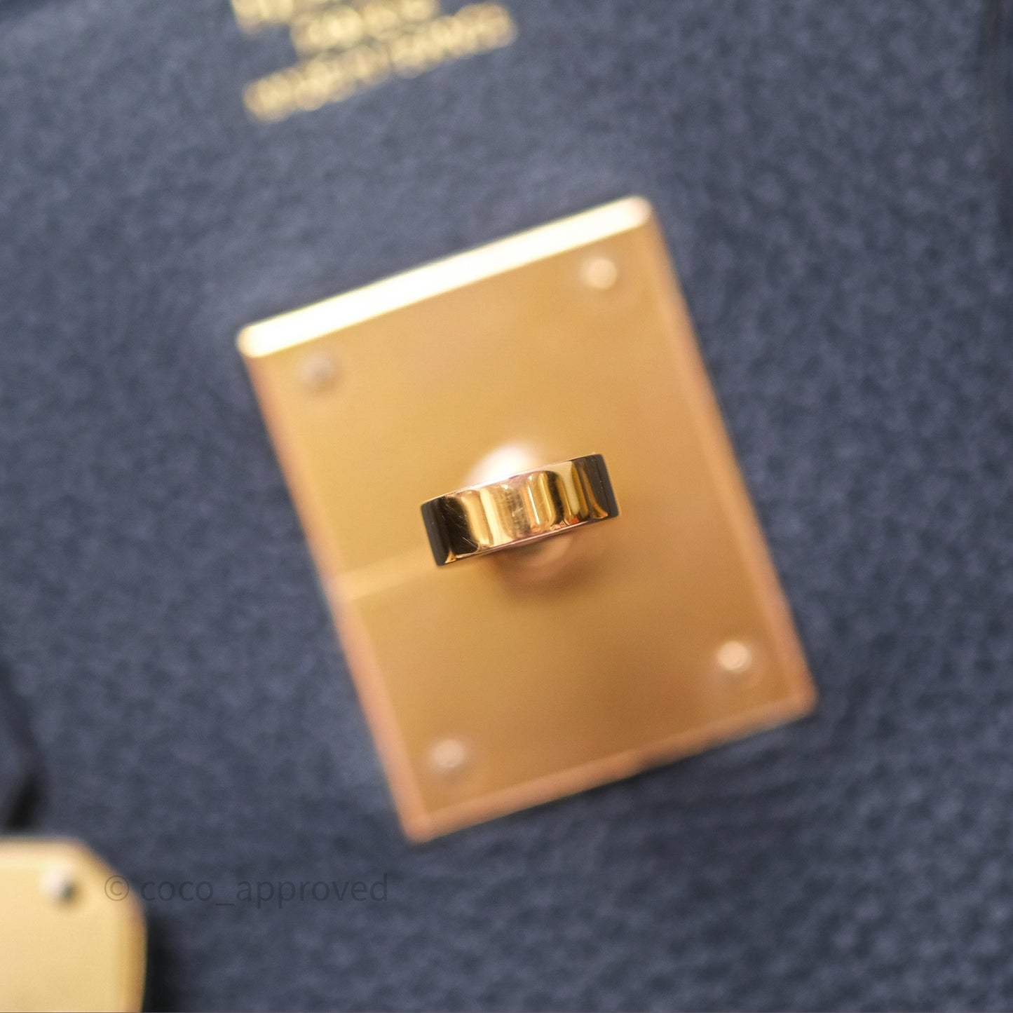 Hermès Birkin 30 Retourne Bleu Nuit 2Z Togo Gold Hardware