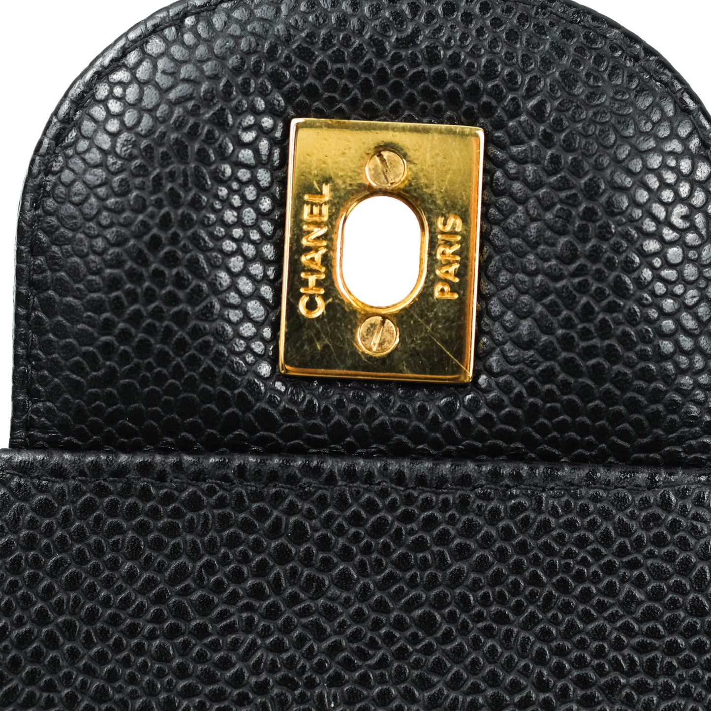 Chanel Jumbo Double Flap Black Caviar Gold Hardware⁣⁣