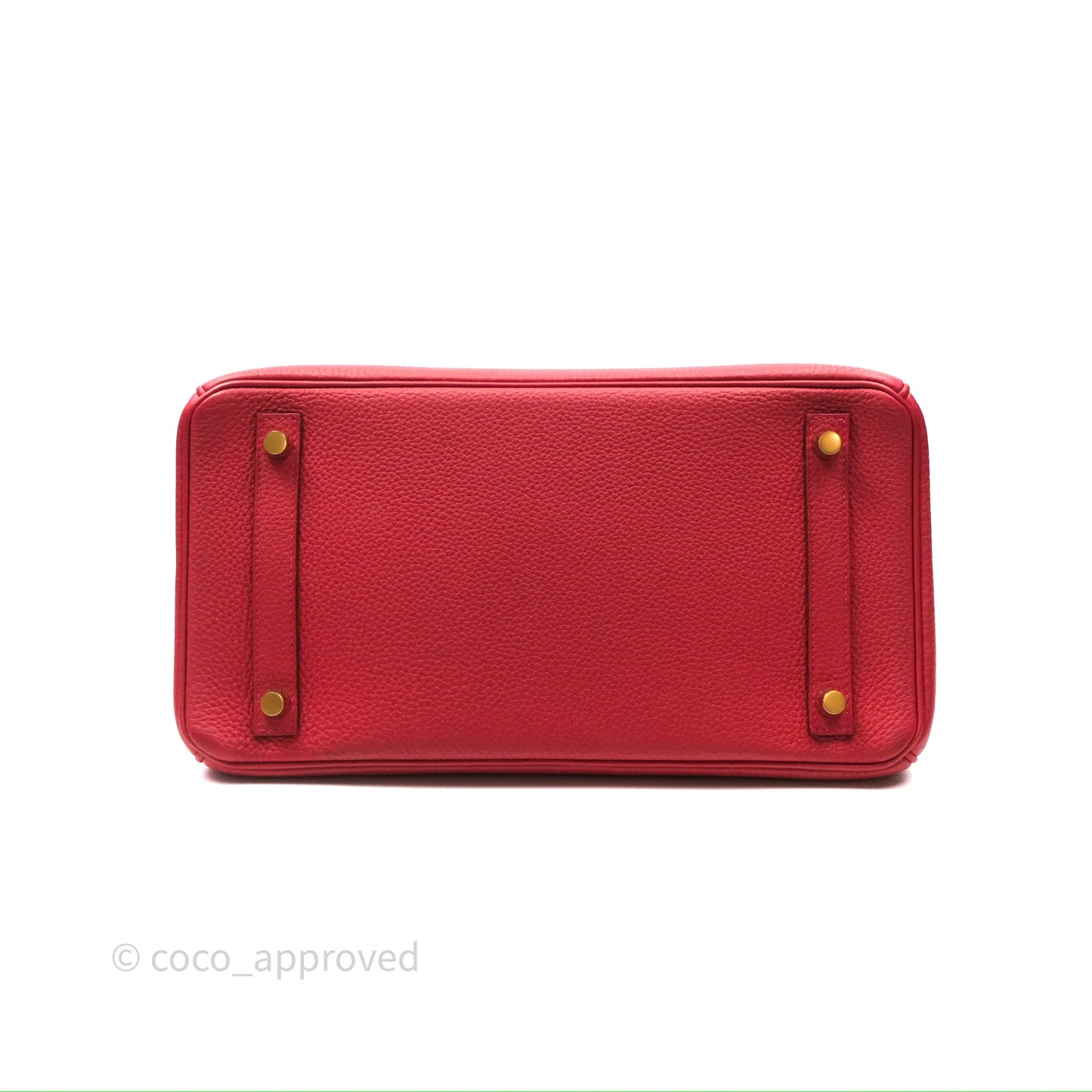 Hermès Birkin 30 Retourne Geranium D5 Togo Gold Hardware