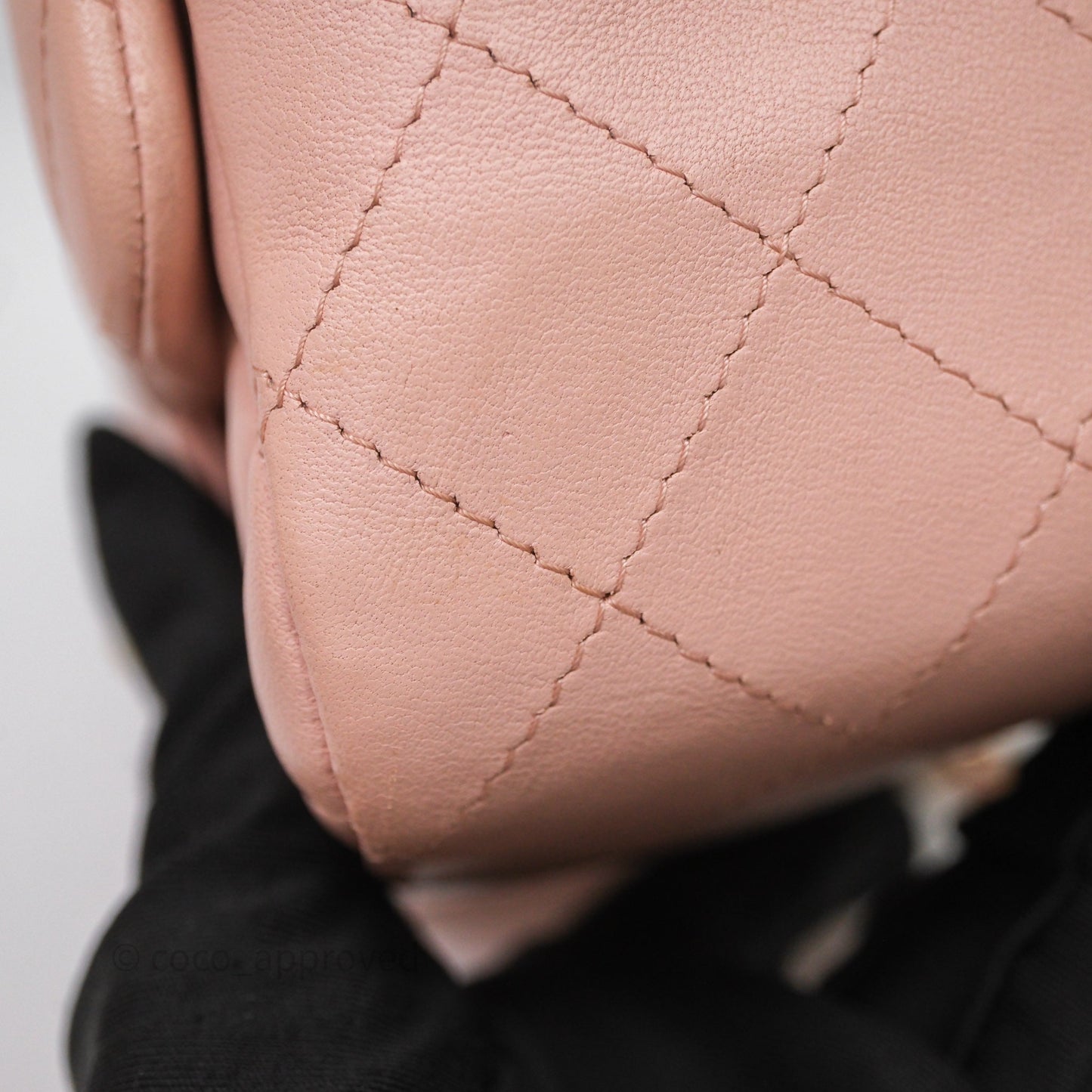 Chanel Mini Square Flap Quilted Pink Lambskin Gold Hardware