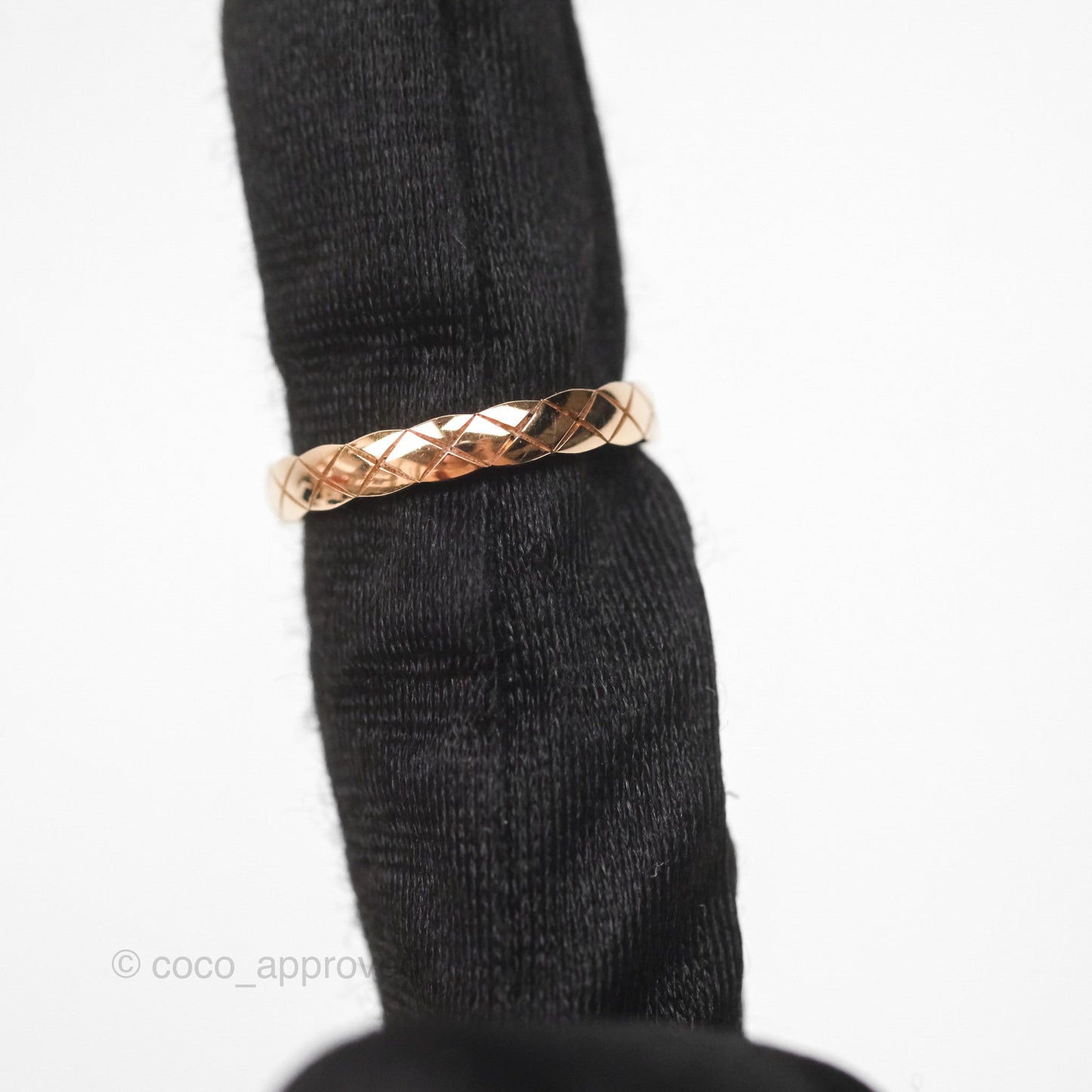 Chanel Coco Crush Ring 18K Beige Gold Size 52