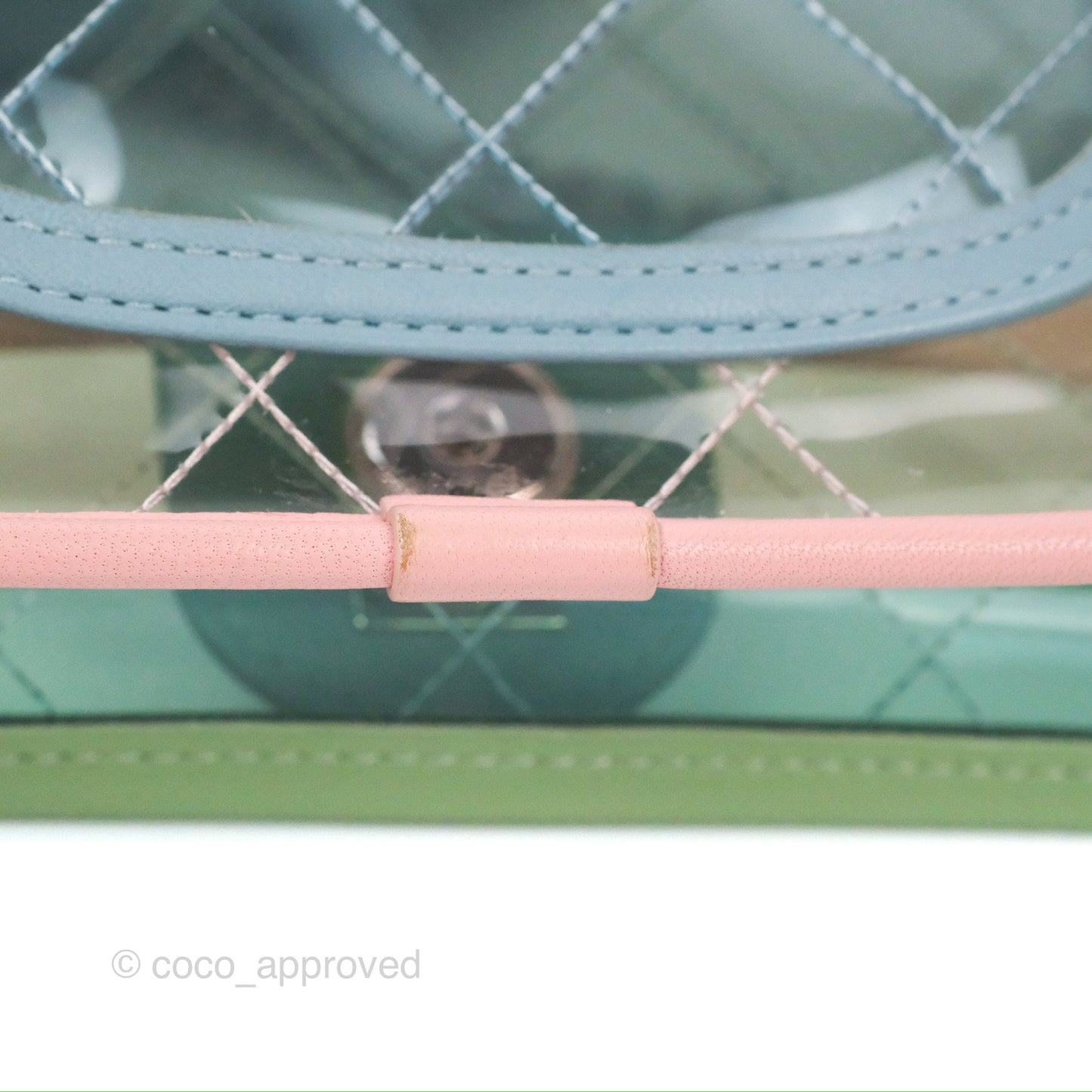 Chanel Mini Coco Splash Flap Bag PVC Lambskin Pink/Blue/Green Silver Hardware