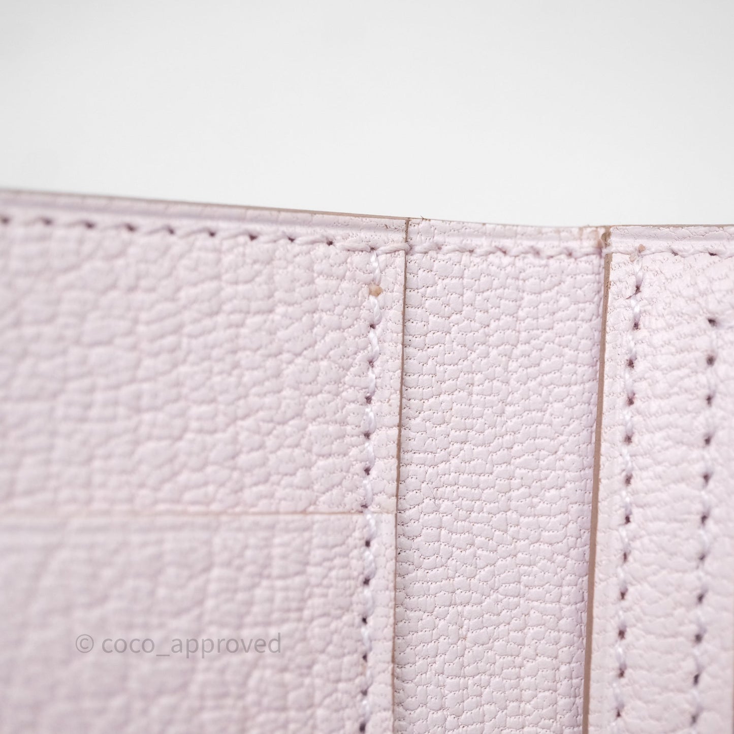 Hermes Bearn Wallet Mauve Pale 09 Palladium Hardware