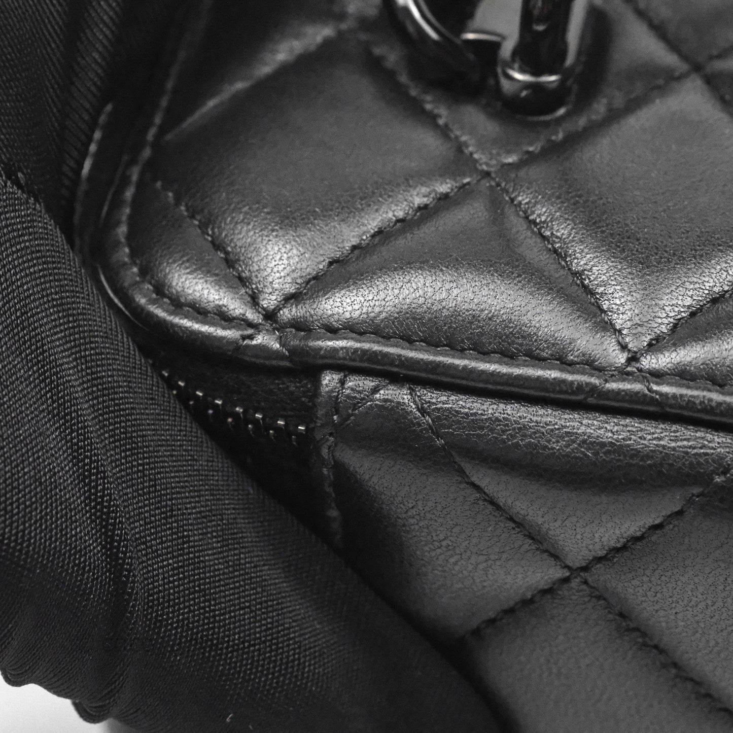 Chanel Vanity Rectangular Top Handle So Black Lambskin