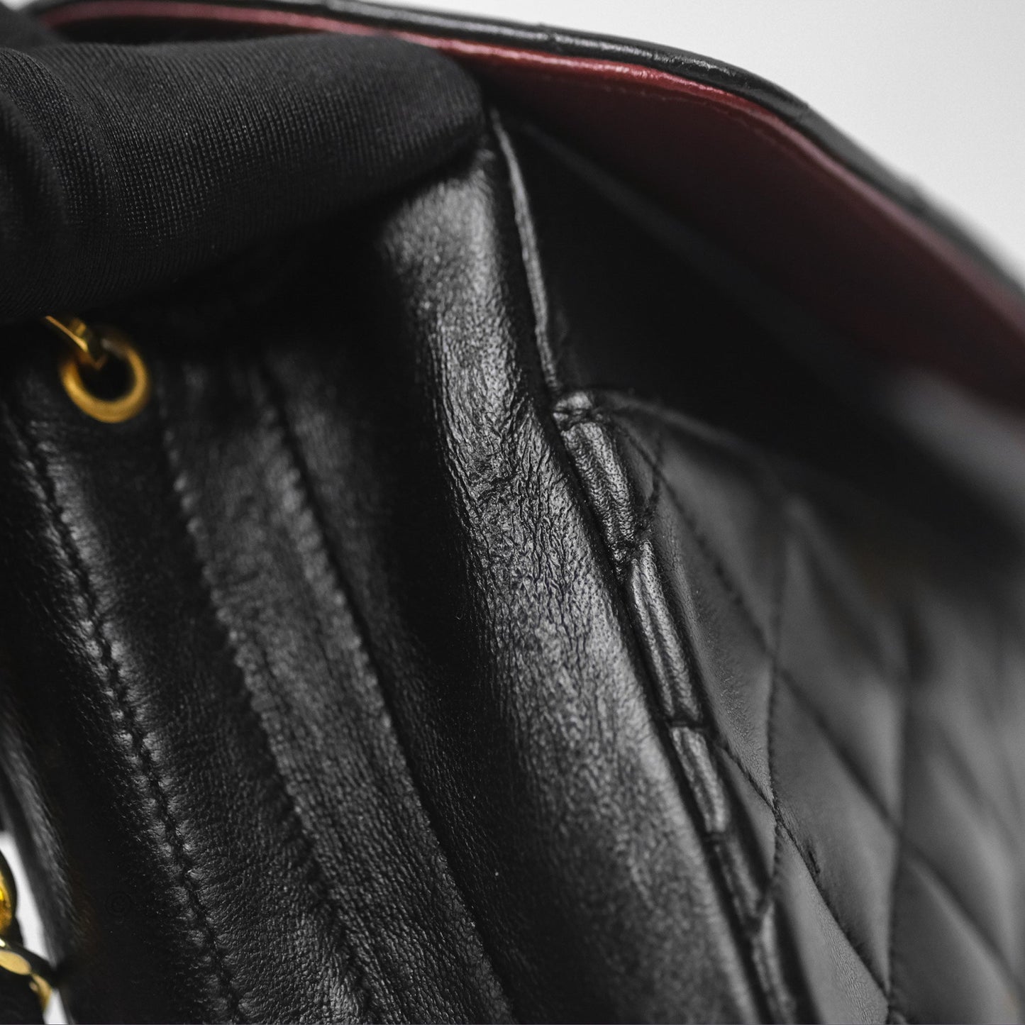 Chanel Vintage Mini Circled CC Flap Bag Black Lambskin 24K Gold Hardware
