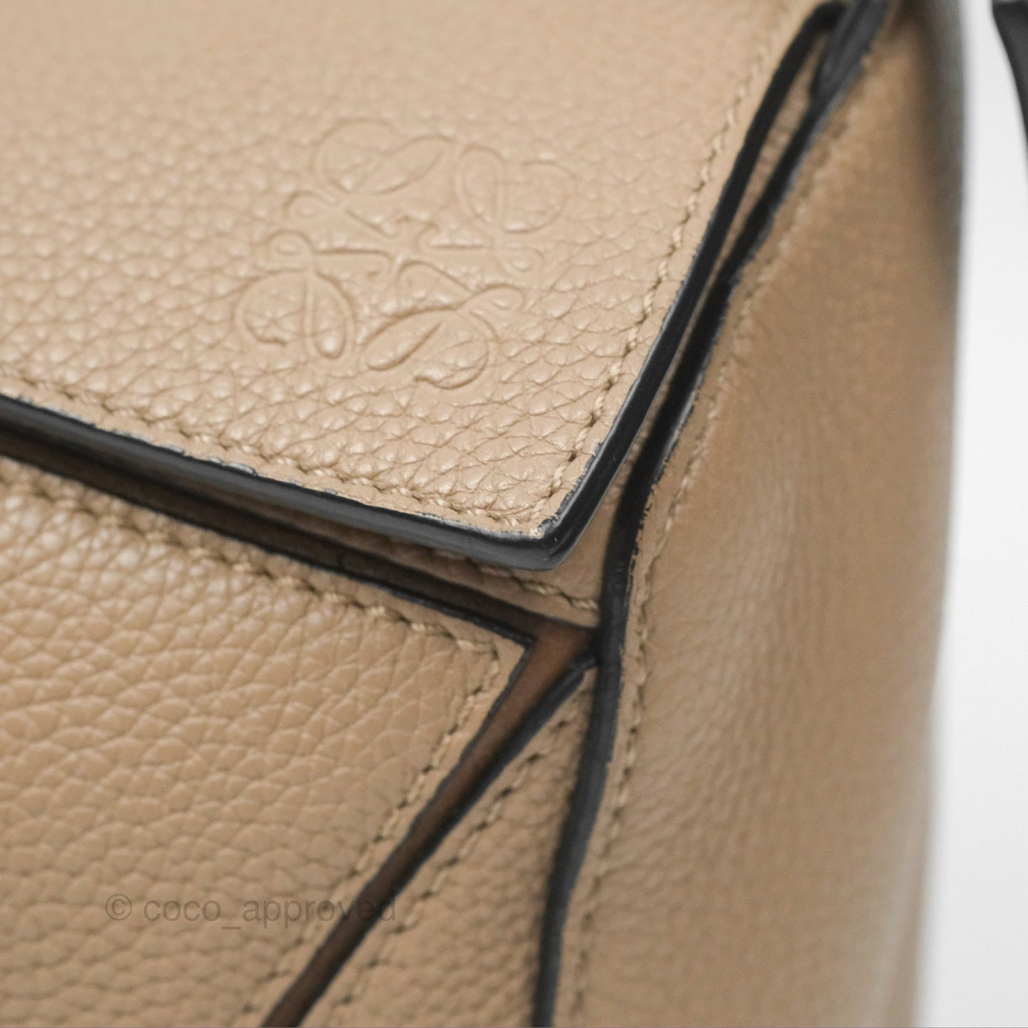 Loewe Small Puzzle Bag Sand Mink Grained Calfskin