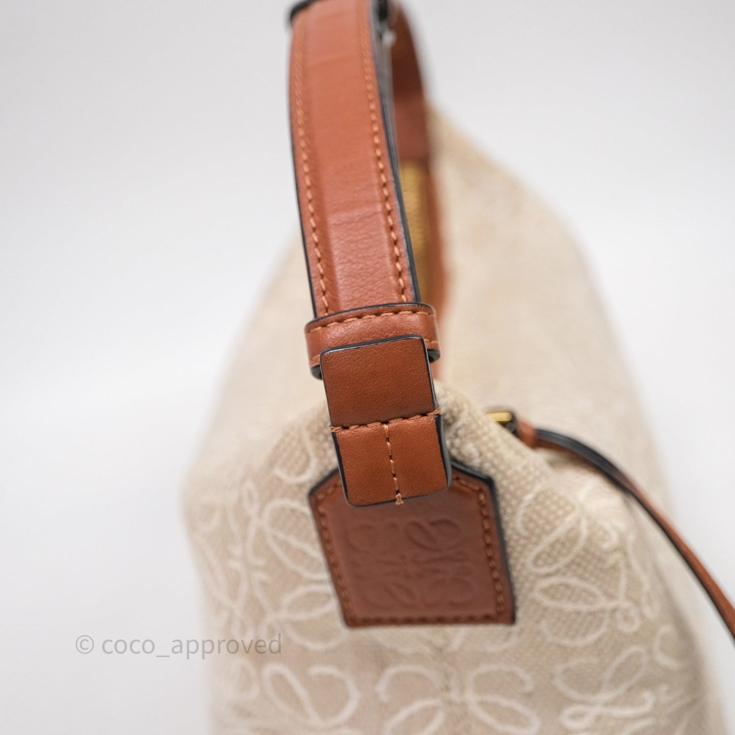 Loewe Top Handle Cubi Bag Anagram Jacquard