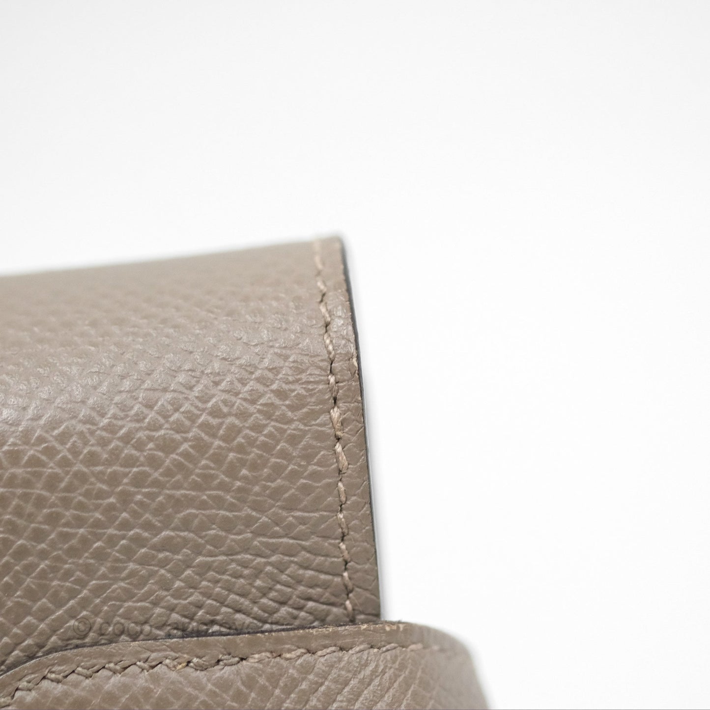 Hermès Kelly Wallet Gris Asphalte M8 Epsom Gold Hardware