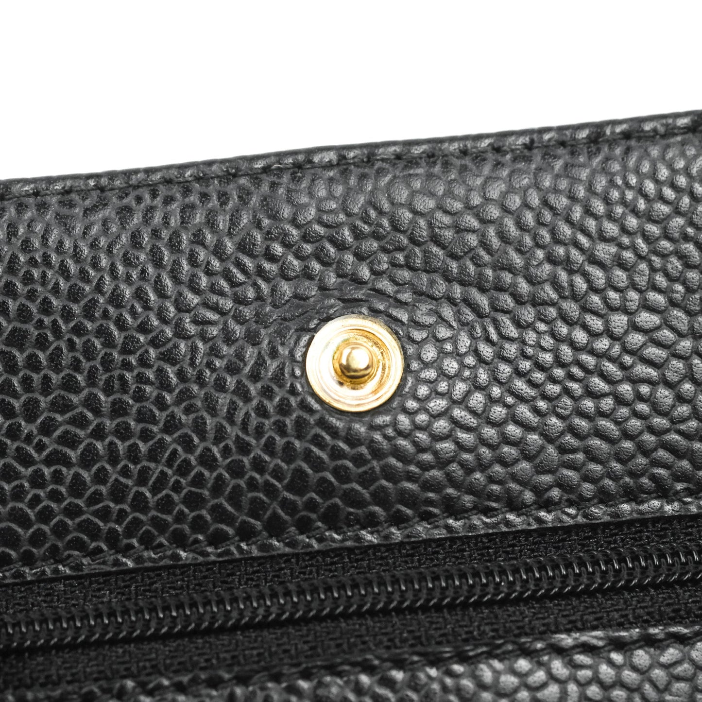 Chanel Quilted Classic WOC Black Caviar Gold Hardware