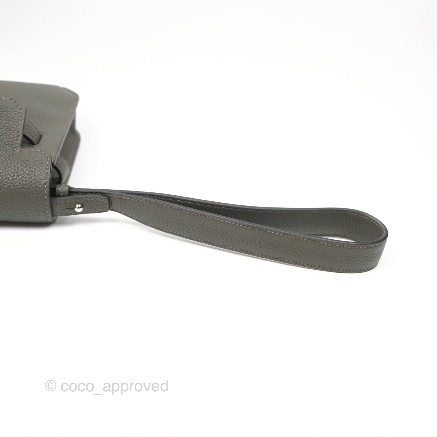 Hermès Kelly Depeches 25 Pouch Vert De Gris Togo