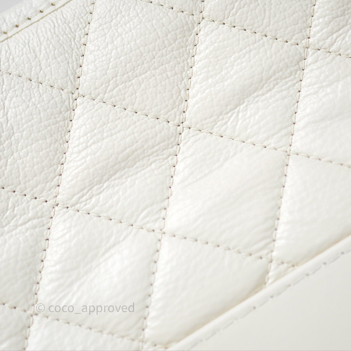 Chanel Small Gabrielle Hobo White Patent Goatskin Mixed Hardware