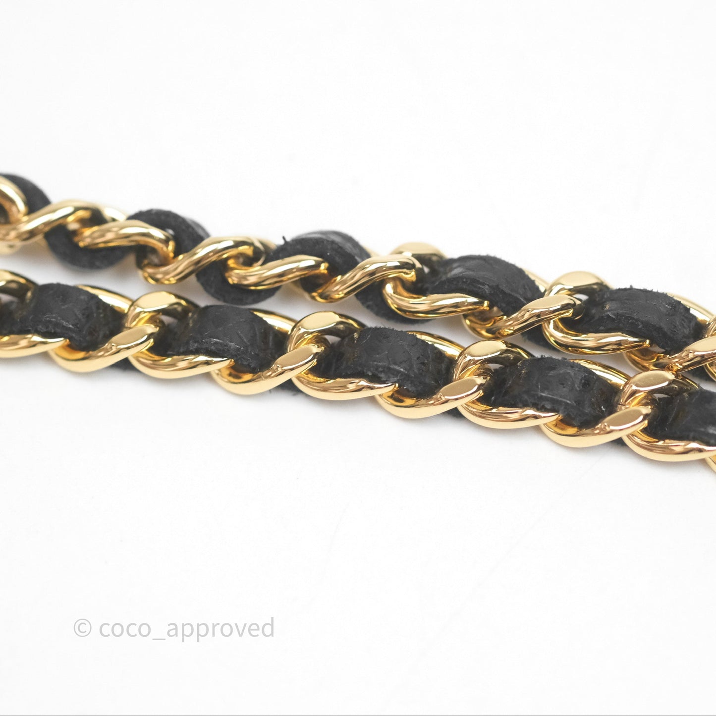 Chanel Classic Quilted Wallet On Chain WOC Black Caviar Gold Hardware