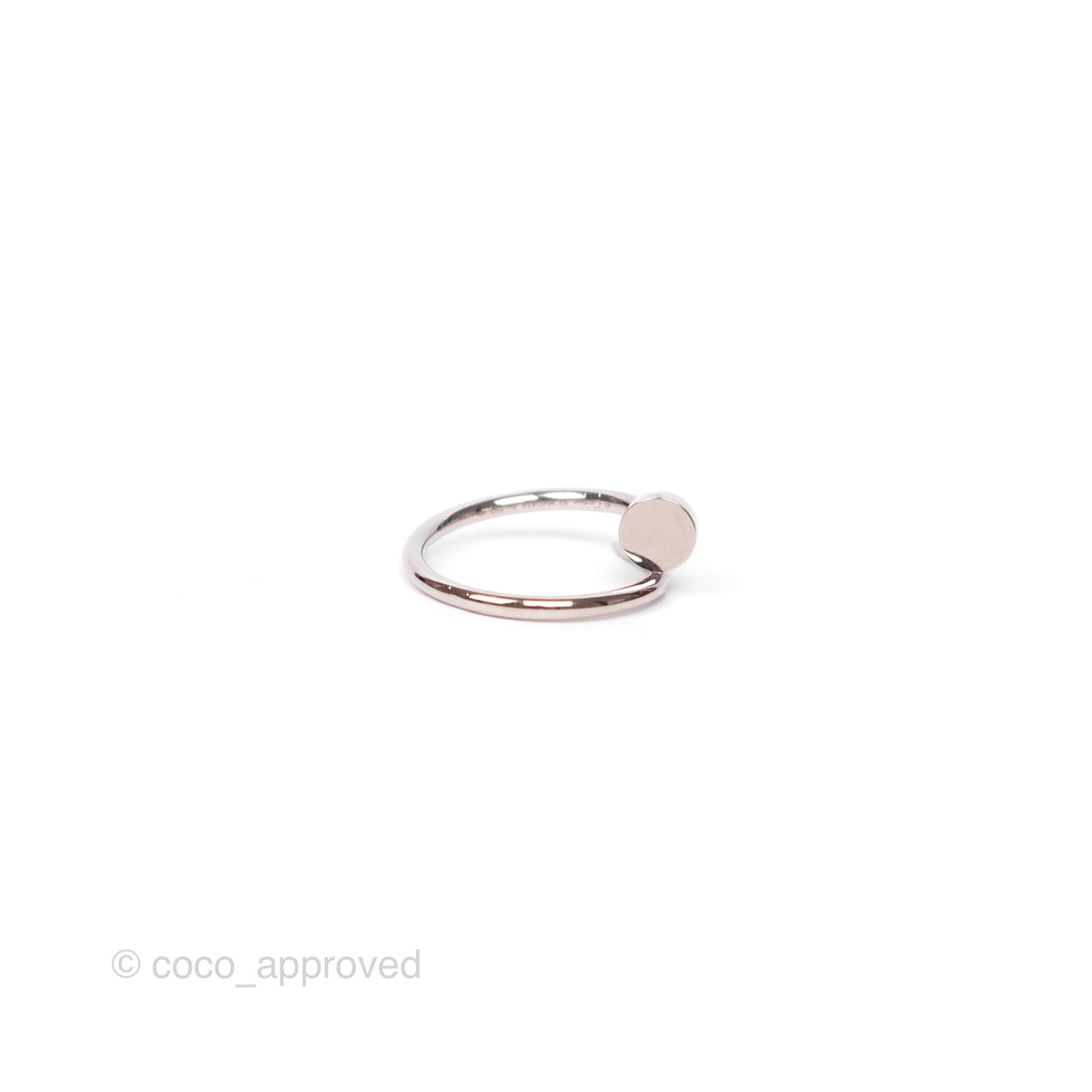 Cartier Juste un Clou Ring Small Model White Gold Size 52