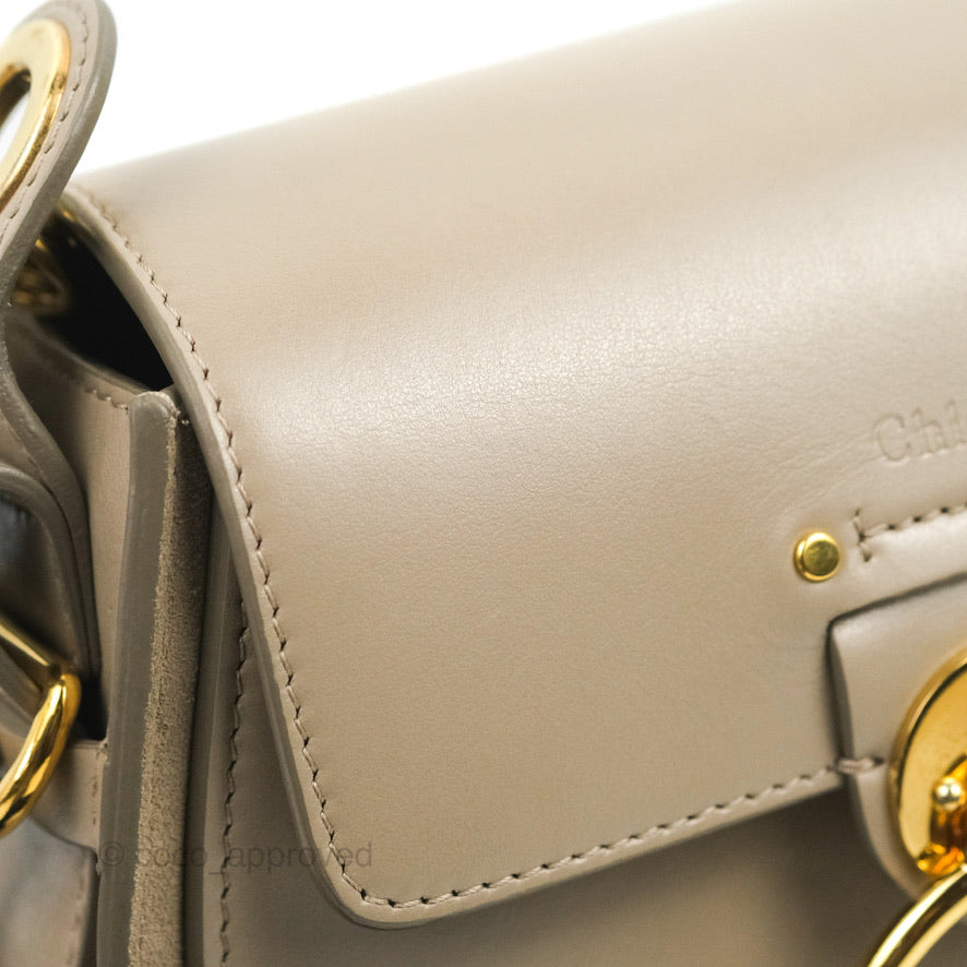Chloé Small Tess Bag Motty Grey Grained Calfskin