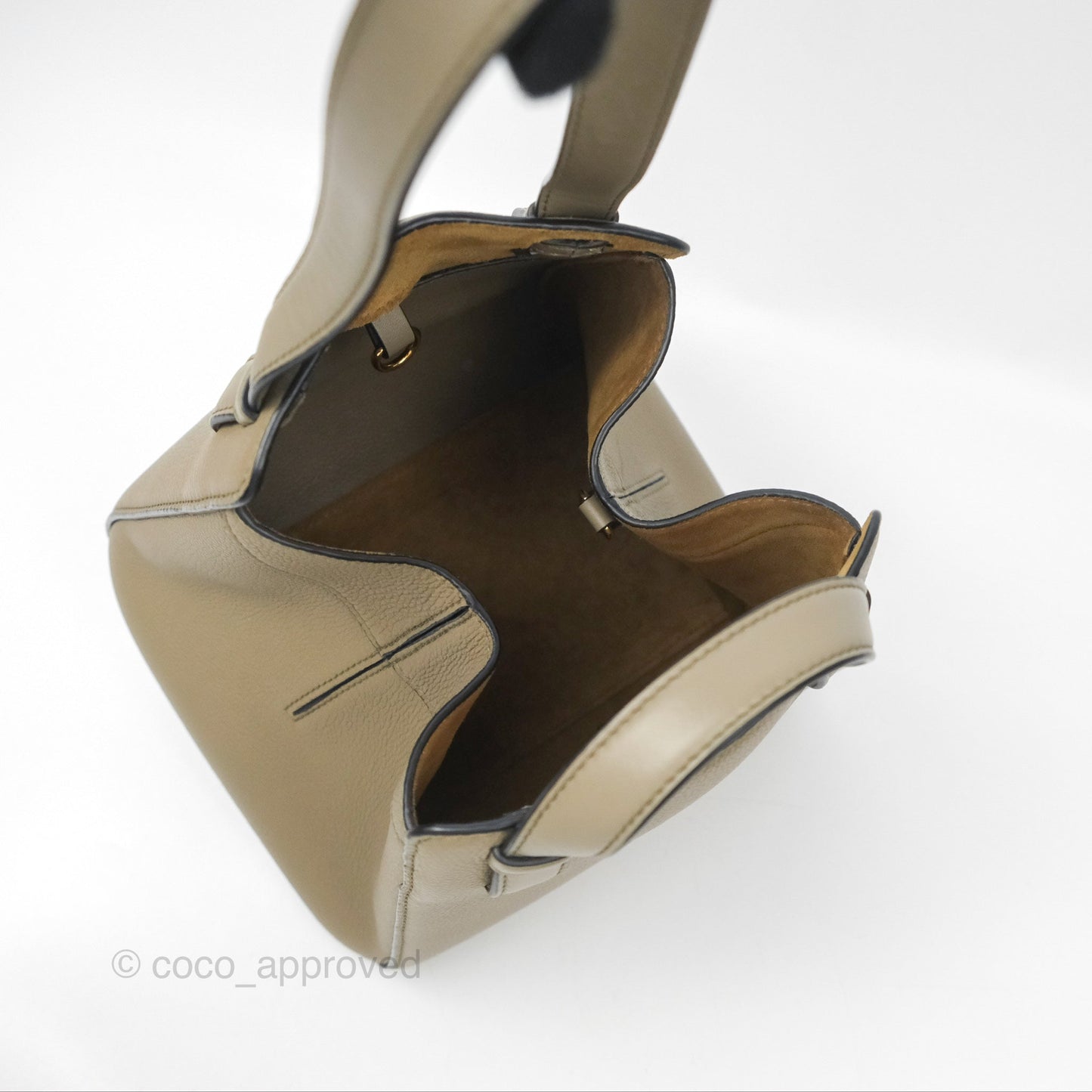 Loewe Hammock Nugget Bag Neutral Grained Leather