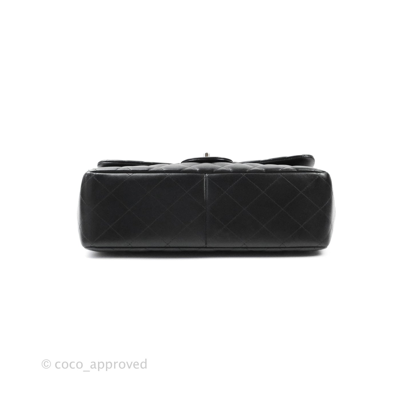 Chanel Jumbo Double Flap Black Lambskin Silver Hardware⁣⁣