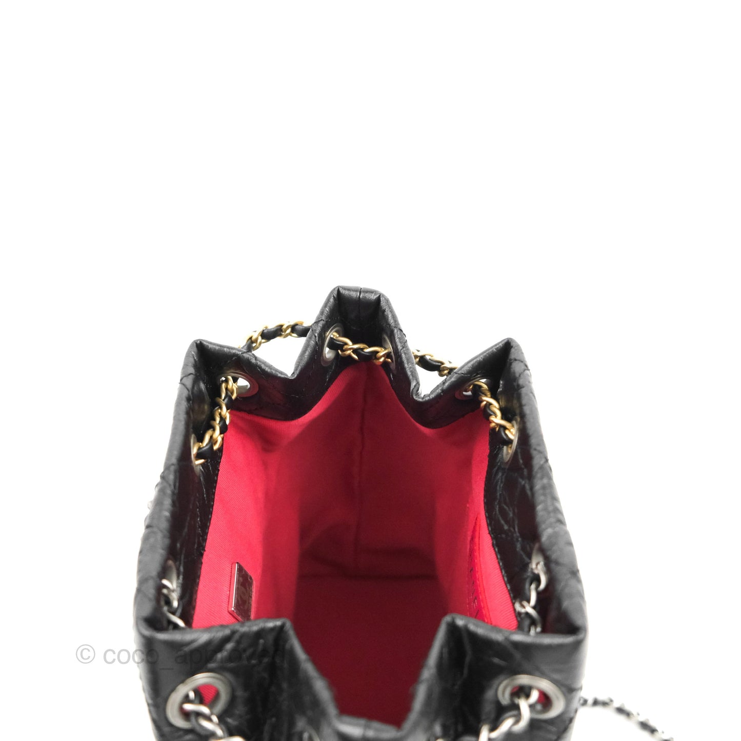 Chanel Small Gabrielle Backpack Black Aged Calfskin