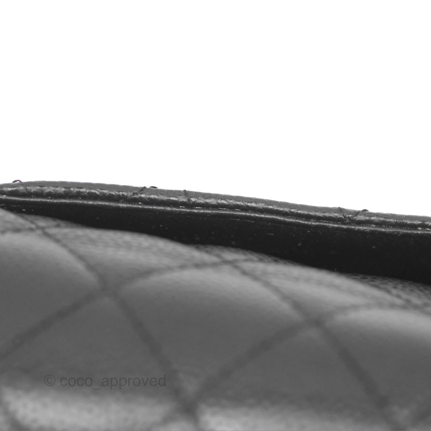 Chanel Classic M/L Medium Flap Quilted Black Caviar Silver Hardware