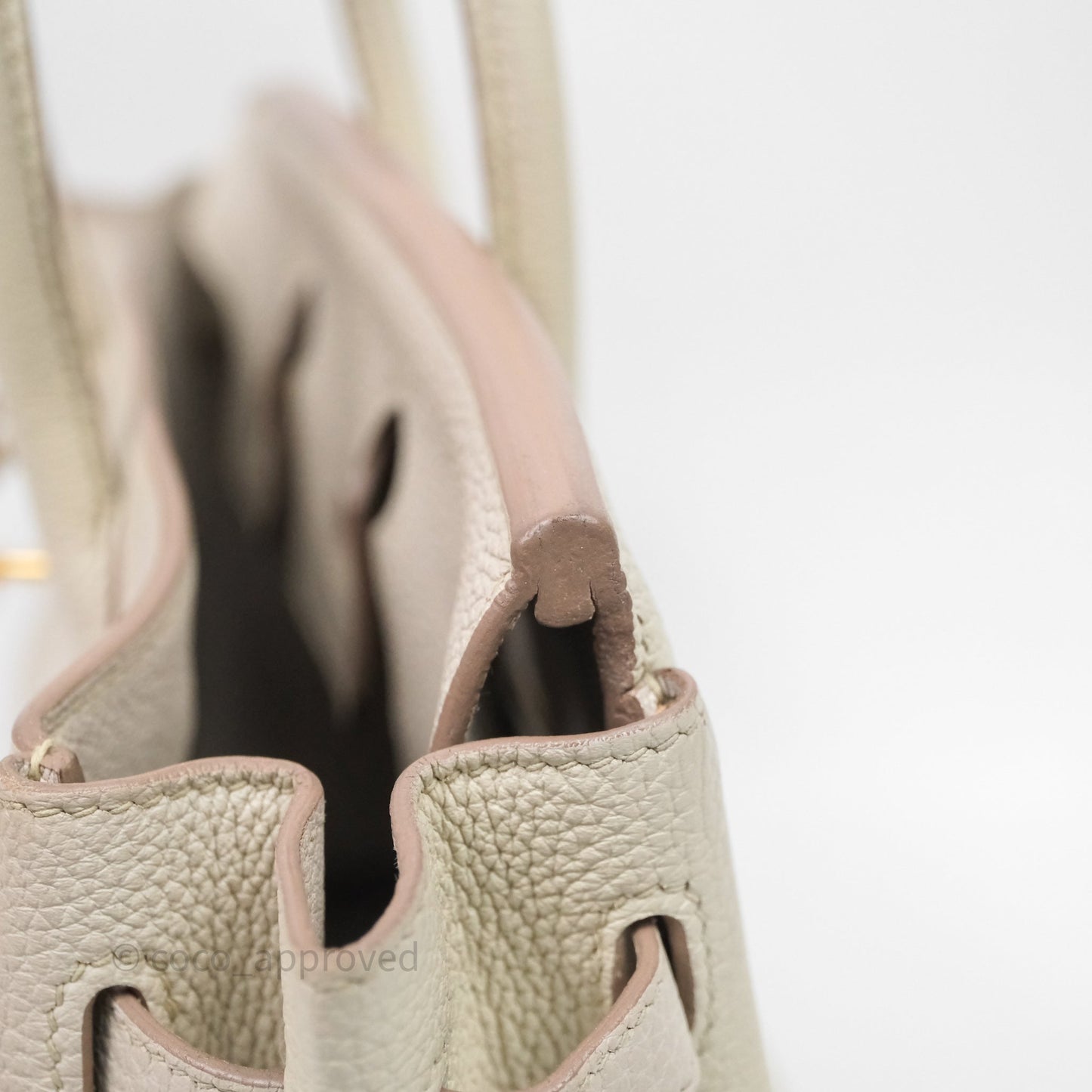 Hermes Birkin 25 Beton Togo Gold Hardware