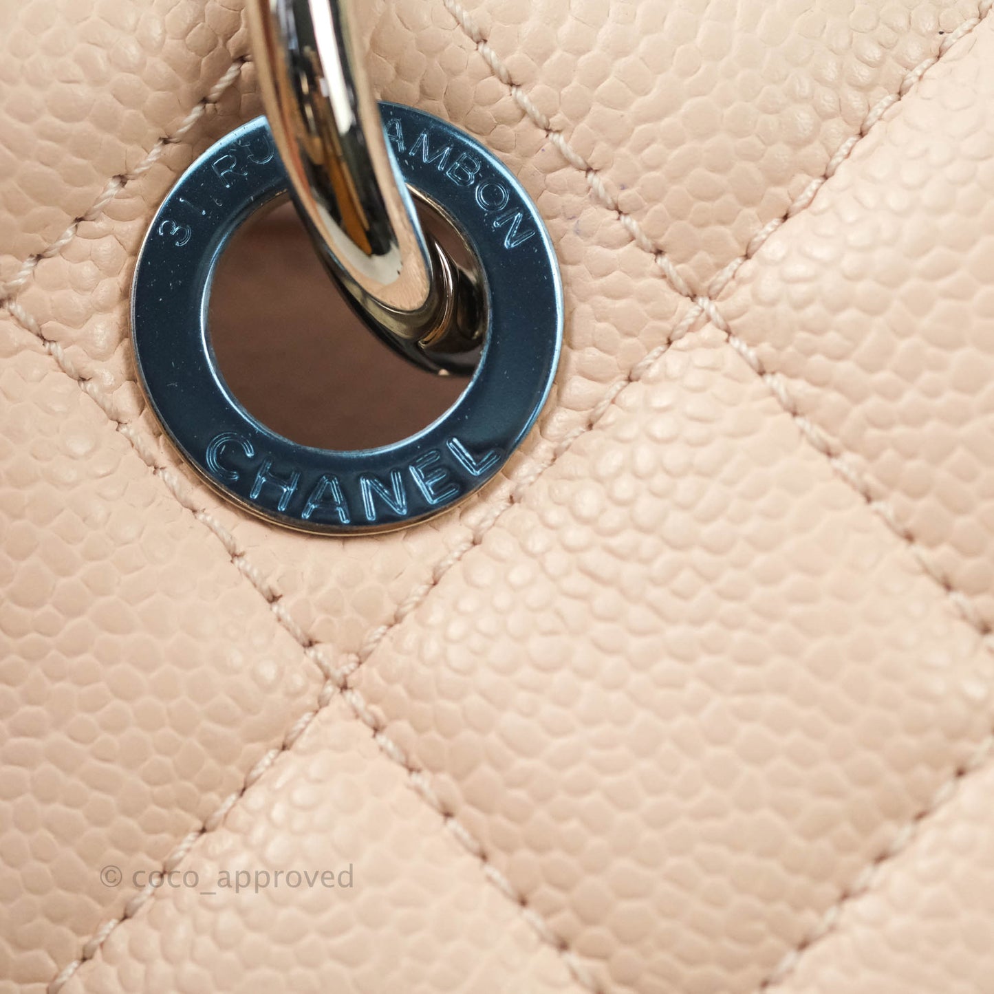 Chanel GST Pink Caviar Silver Hardware