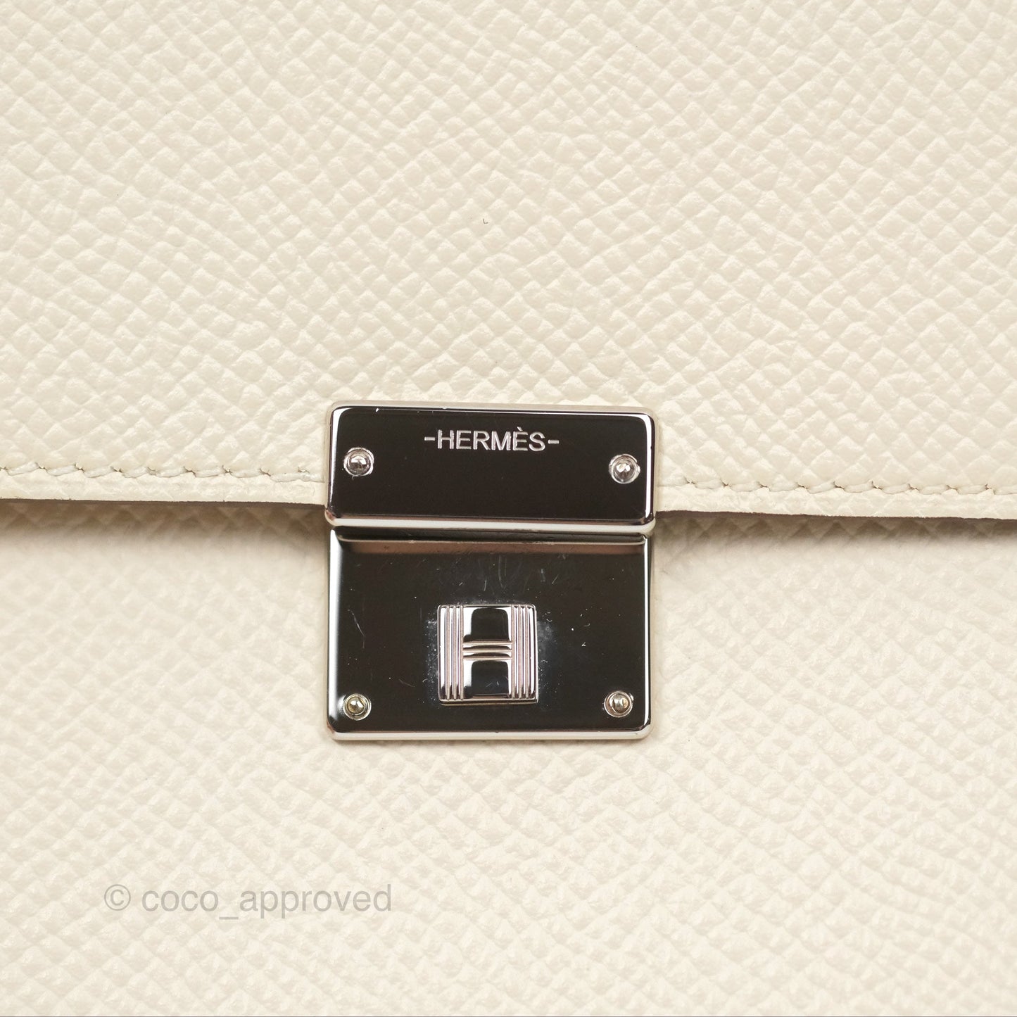 Hermes Epsom Clic 16 Wallet Nata I2 / Biscuit 48 Palladium Hardware