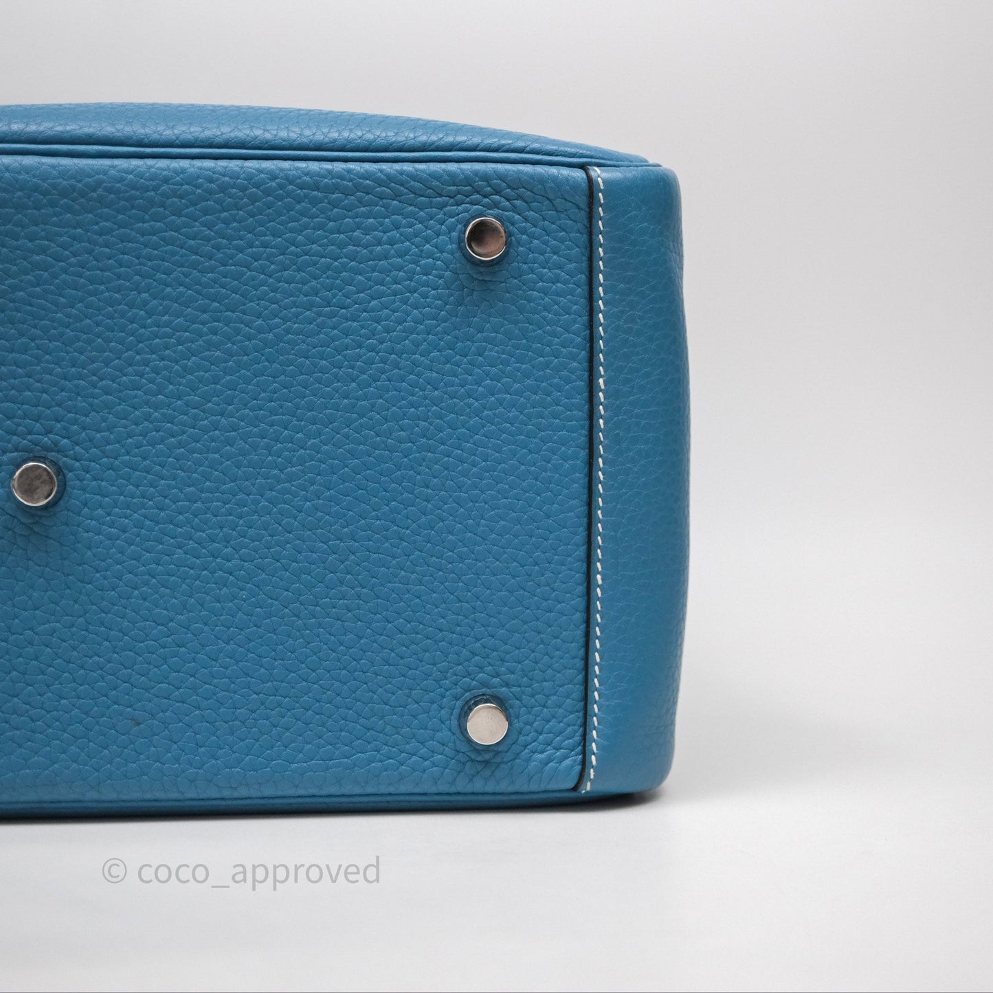 Hermès Lindy 30 Bleu Jean 75 Clemence Palladium Hardware