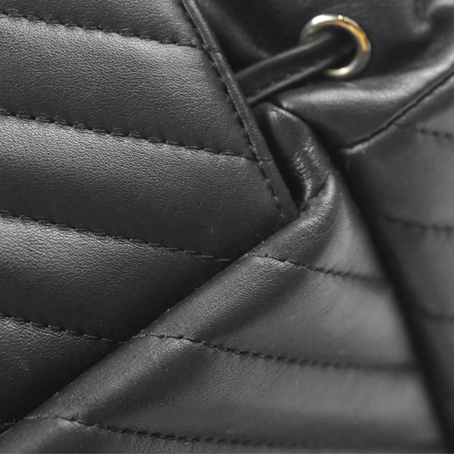 Chanel Medium Chevron Urban Spirit Backpack Black Calfskin Silver Hardware