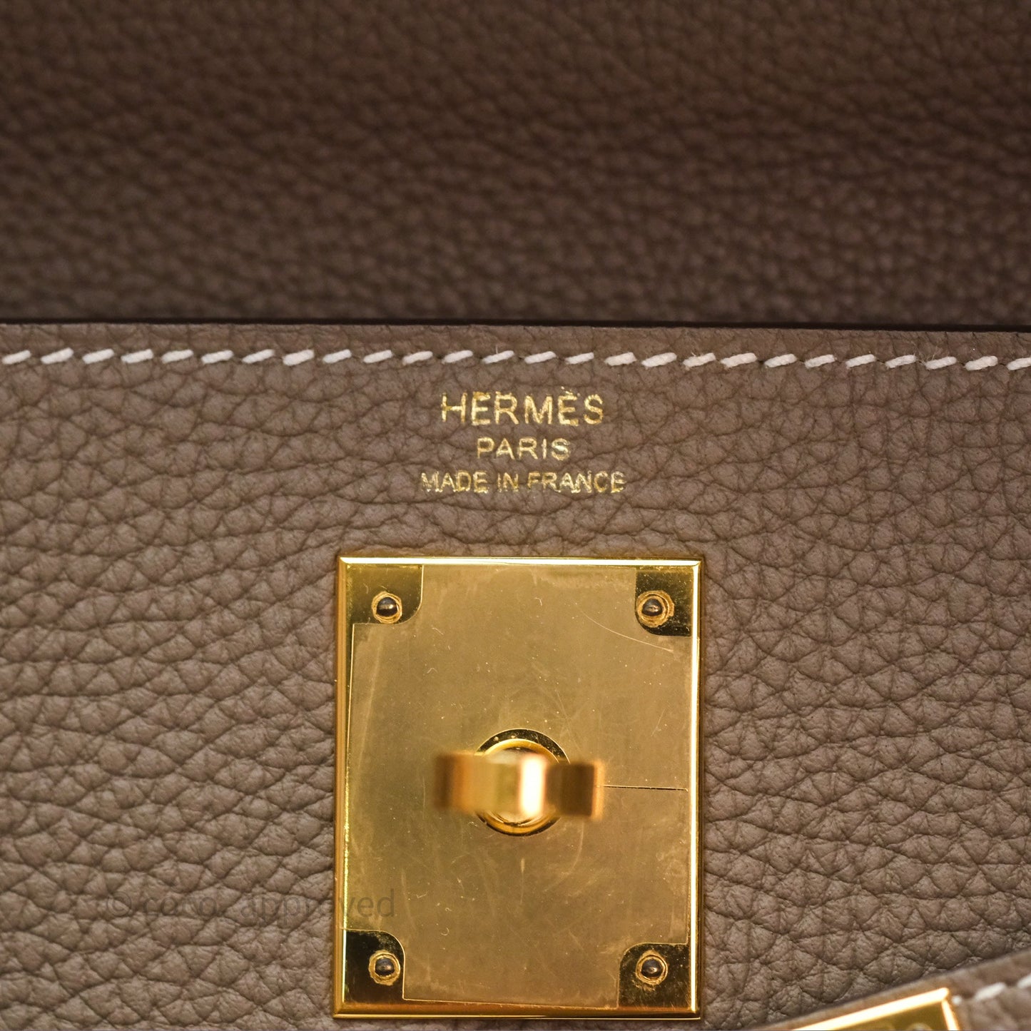 Hermès Kelly II 28 Retourne Etoupe 18 Togo Gold Hardware