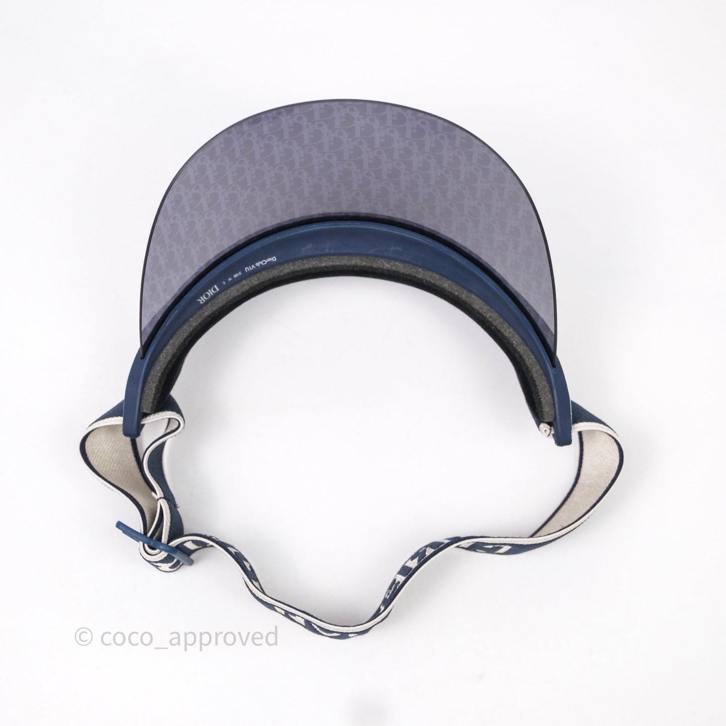 Christian Dior Diorclub V1U Dior Blue Oblique Visor