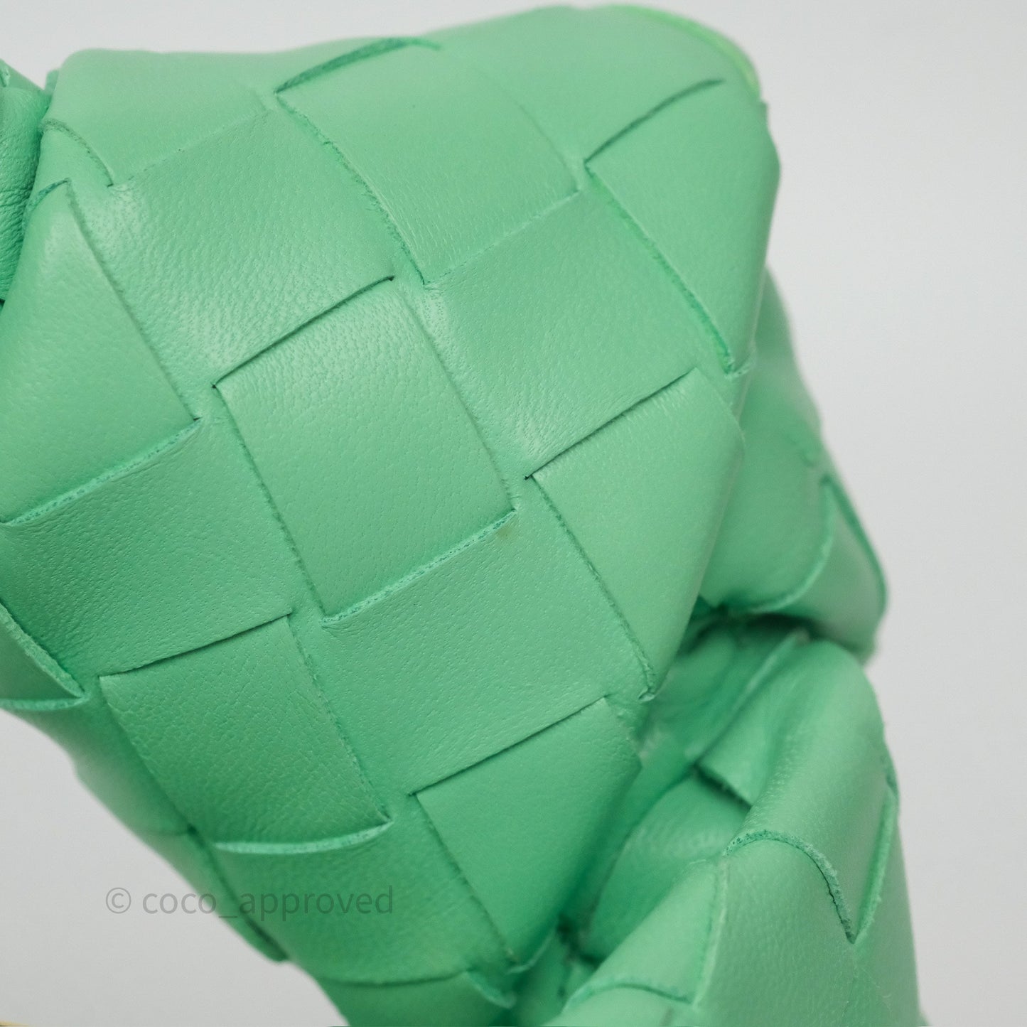 Bottega Veneta Mini Jodie Bag Green Intrecciato Lambskin