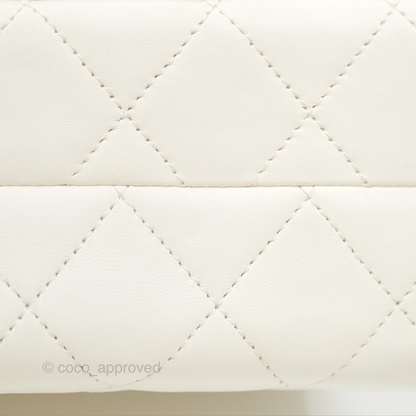 Chanel Mini Flap Bag with Enamel Charm Chain White Lambskin Gold Hardware