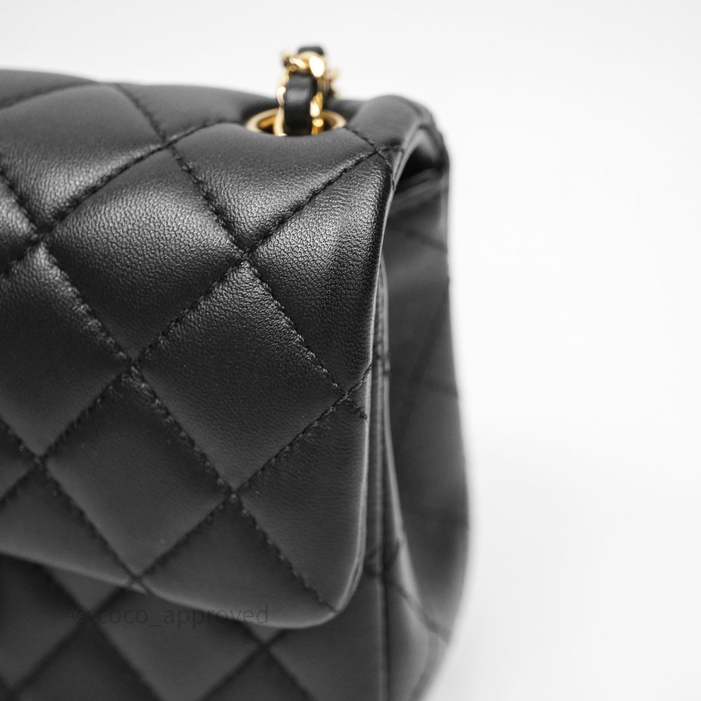 Chanel Ball Crush Mini Rectangular Black Lambskin Gold Hardware