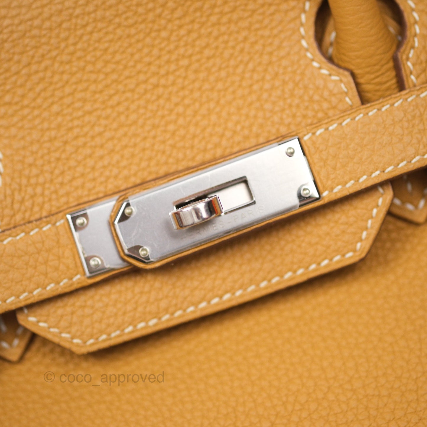 Hermès Birkin 30 Retourne Nature Sable 21 Togo Palladium Hardware