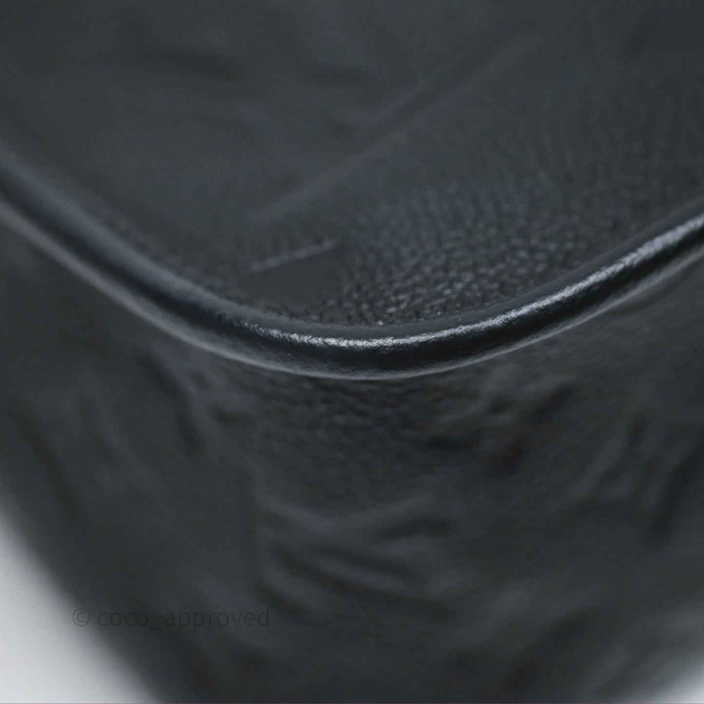 Louis Vuitton Diane Bag Black Monogram Empreinte Leather Gold Hardware