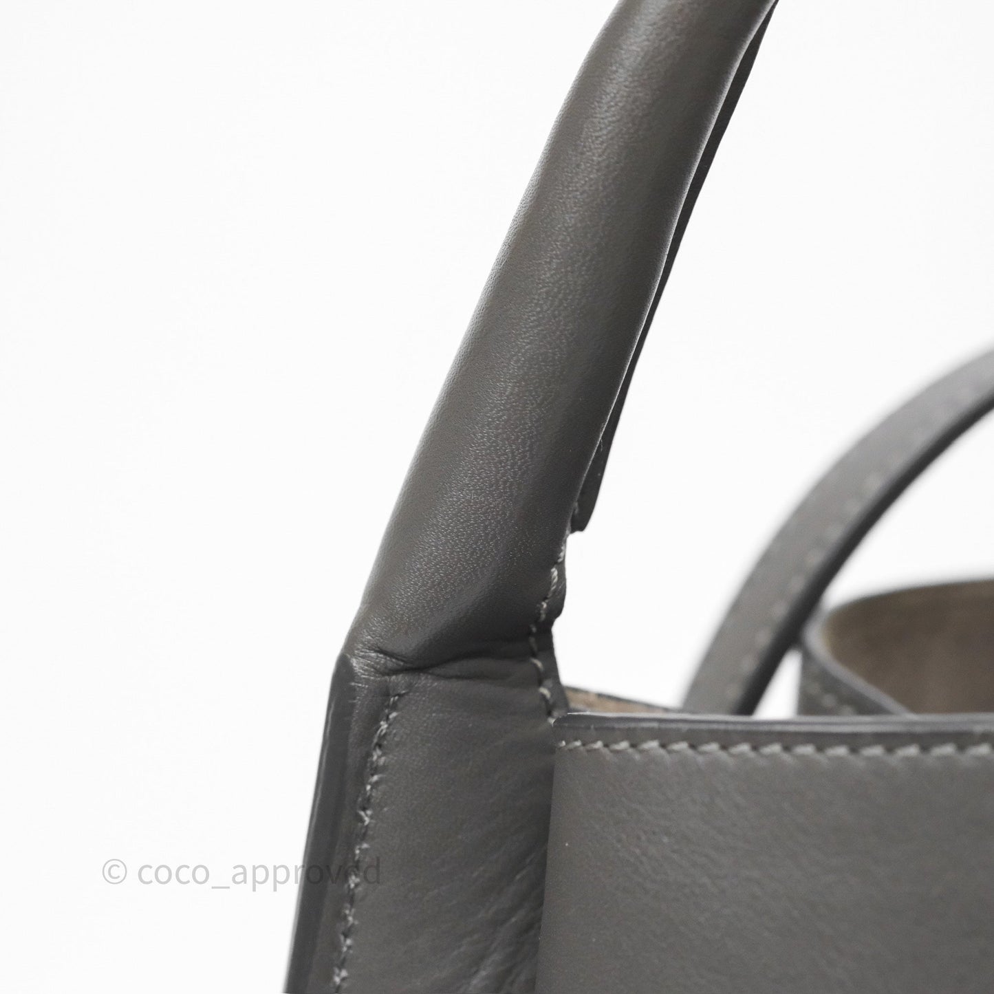 Celine Big Bag Nano Bucket Grey Smooth Calfskin