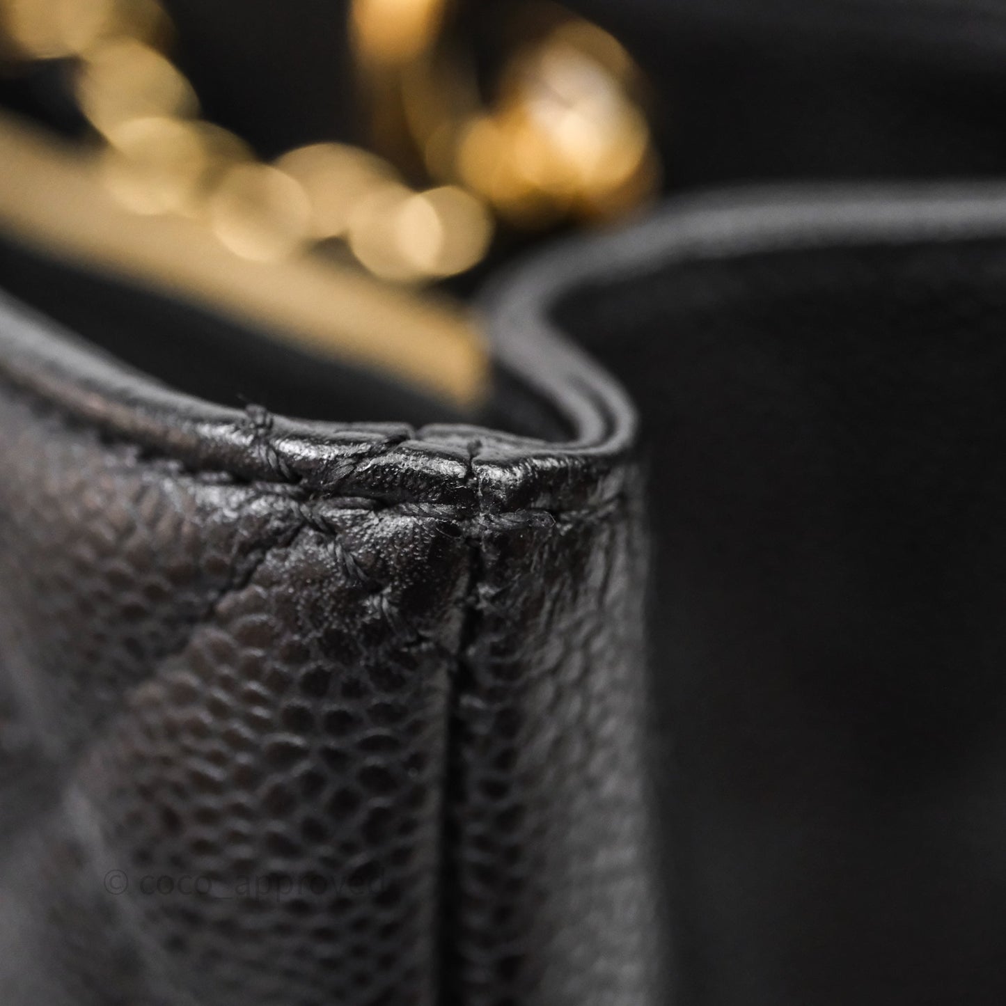 Chanel GST Black Caviar Gold Hardware