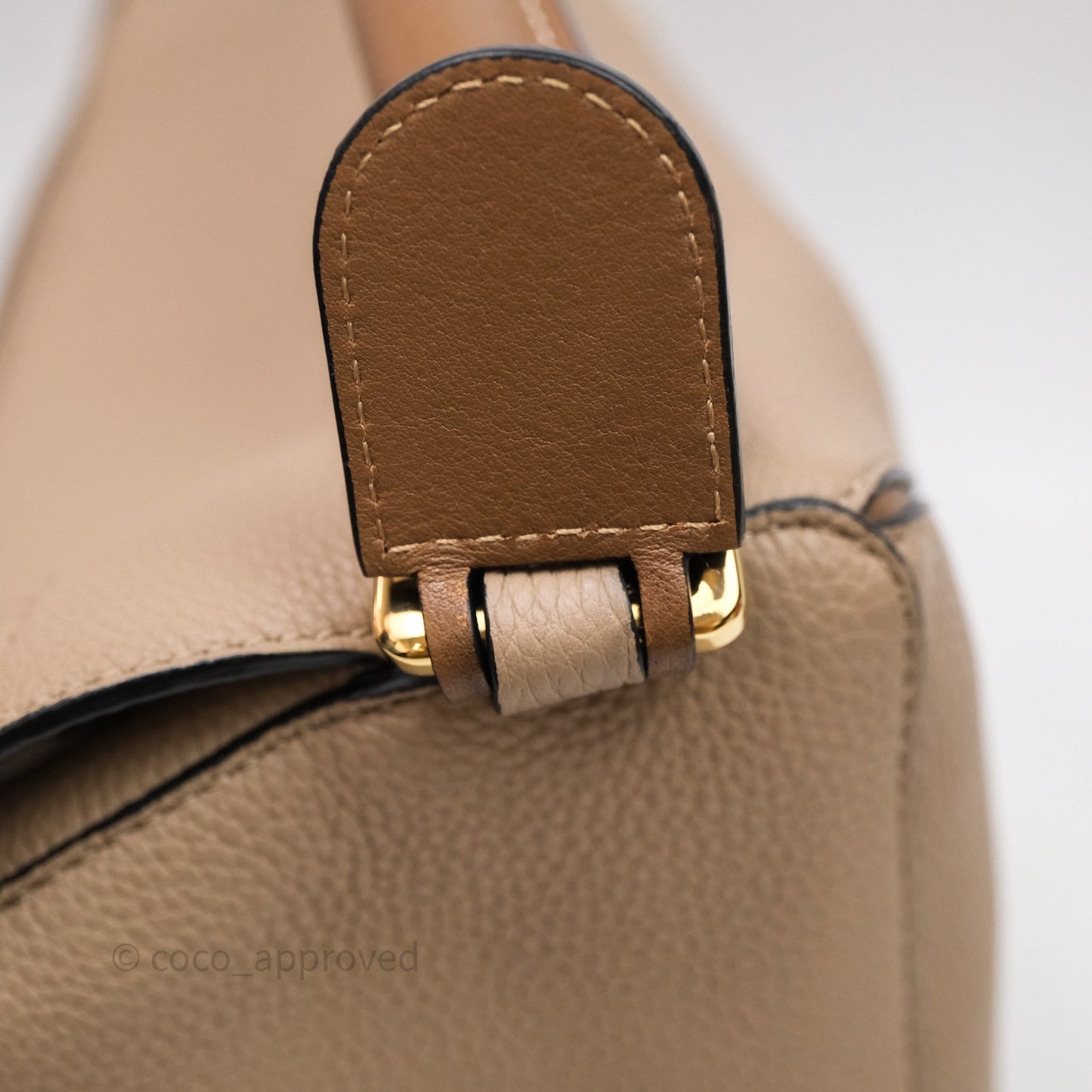 Loewe Medium Puzzle Bag Sand Mink Grained Calfskin