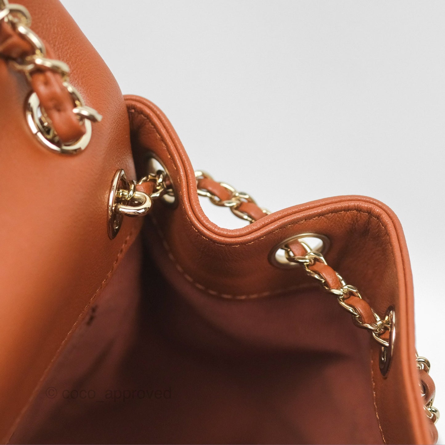 Chanel Medium Duma Backpack Tan Brown Calfskin Gold Hardware