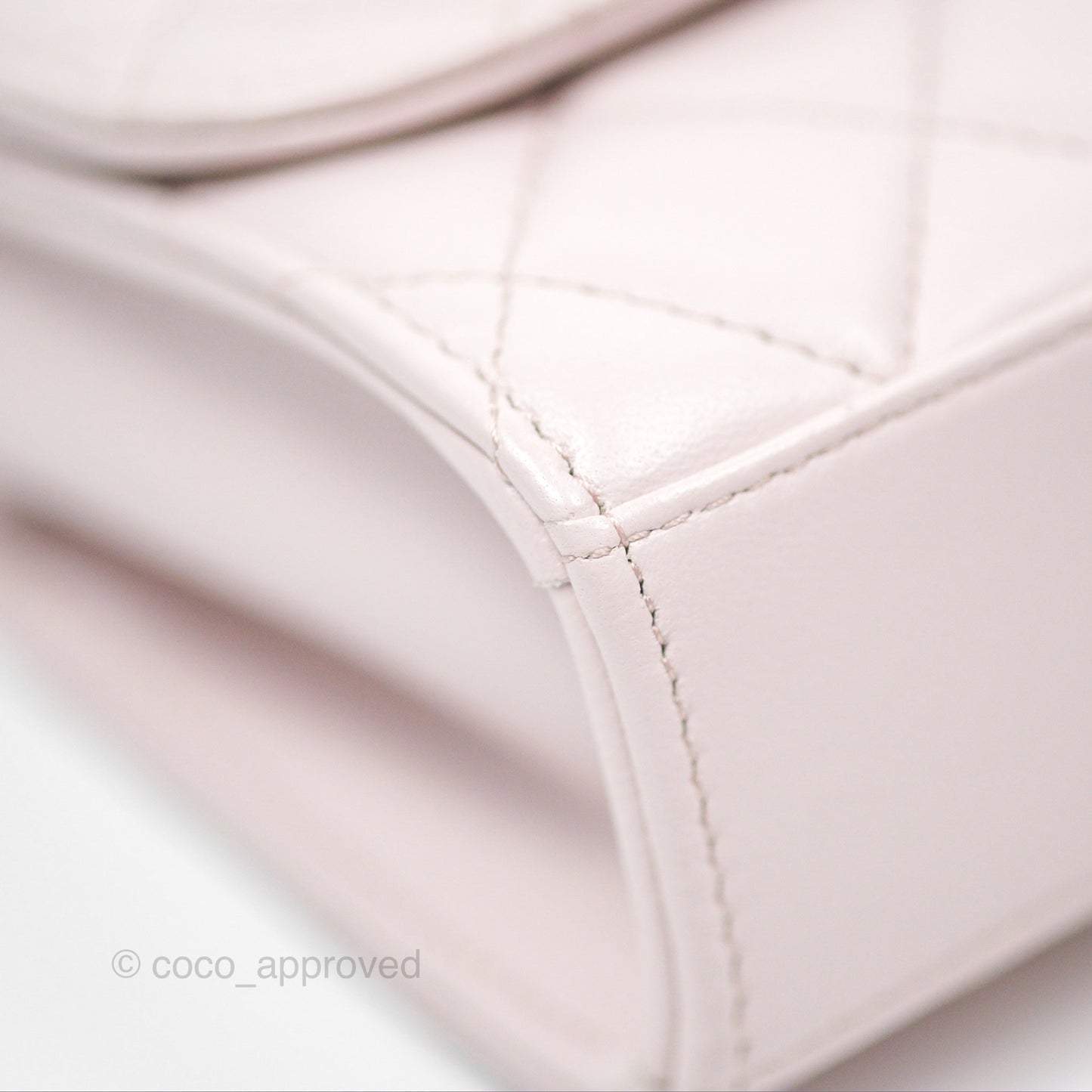 Chanel Mini Quilted Trendy CC Clutch With Chain Light Pink Lambskin Gold Hardware