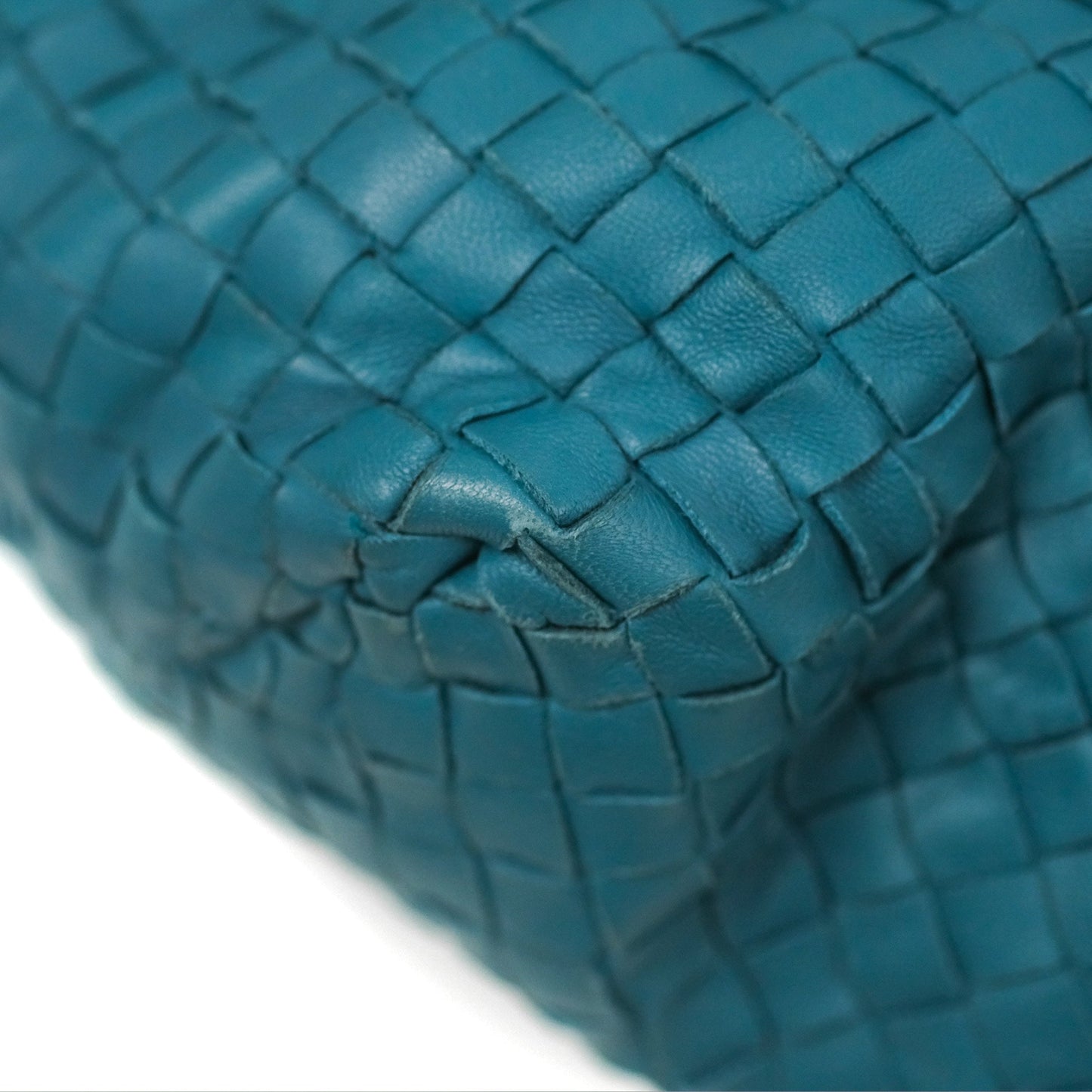 Bottega Veneta Large Cesta Tote Intrecciato Teal