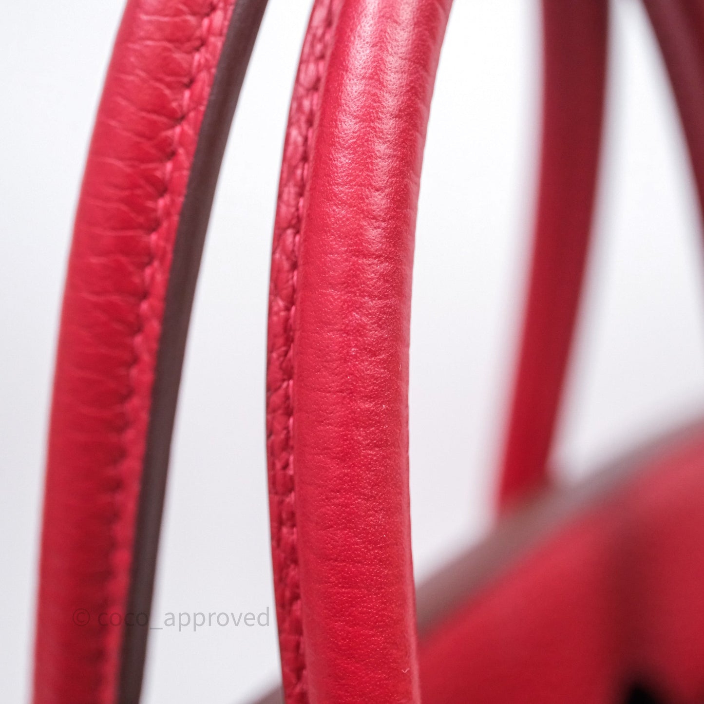 Hermes Birkin 35 Rouge Casaque Clemence Palladium Hardware