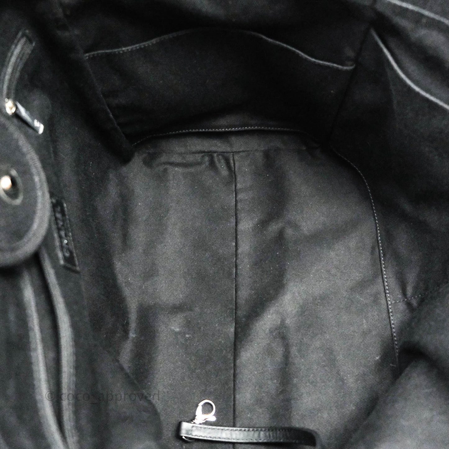 Chanel Medium Deauville Black Canvas Imitation Pearl